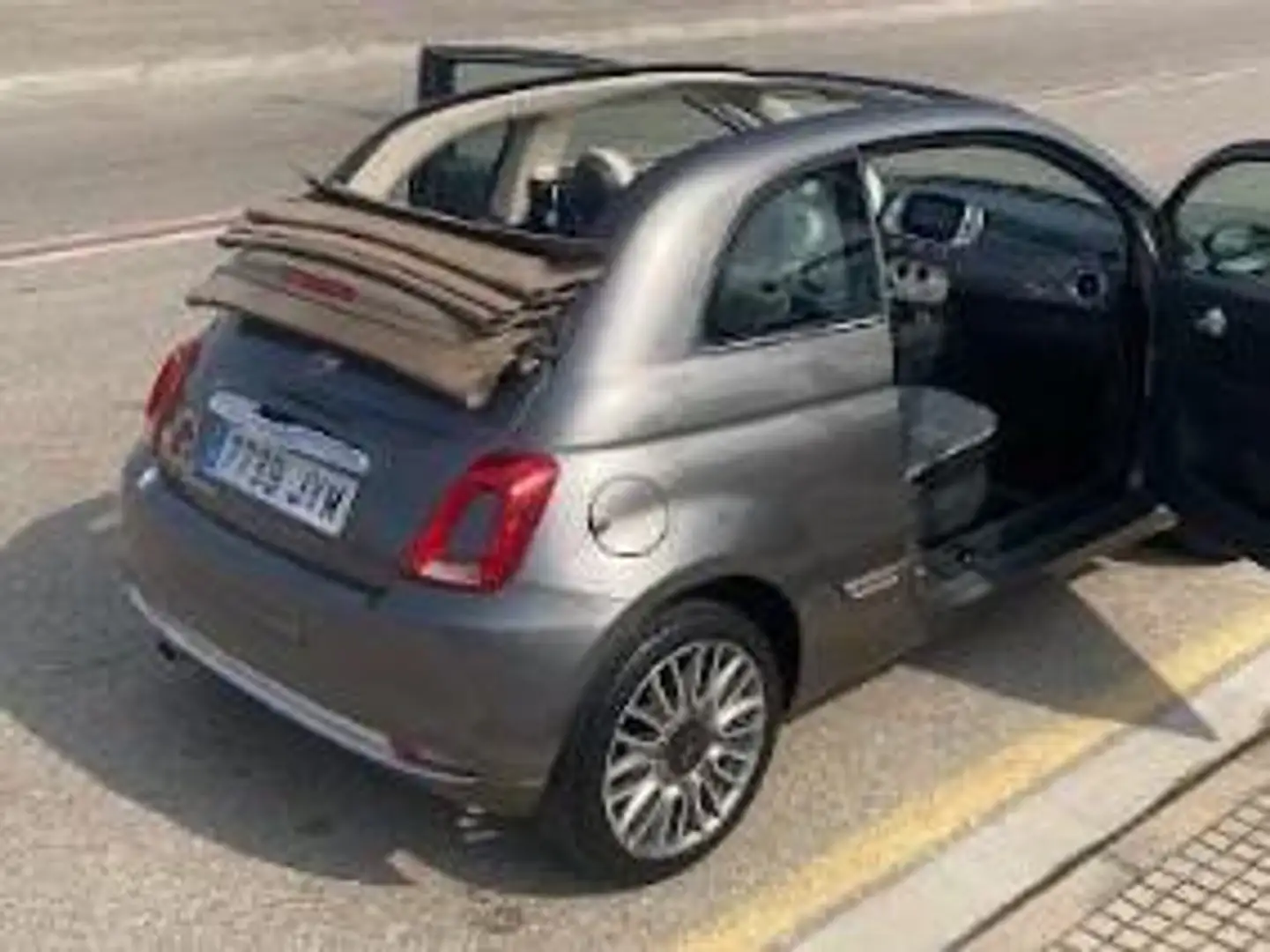 Fiat 500C 1.2 Lounge Gris - 2