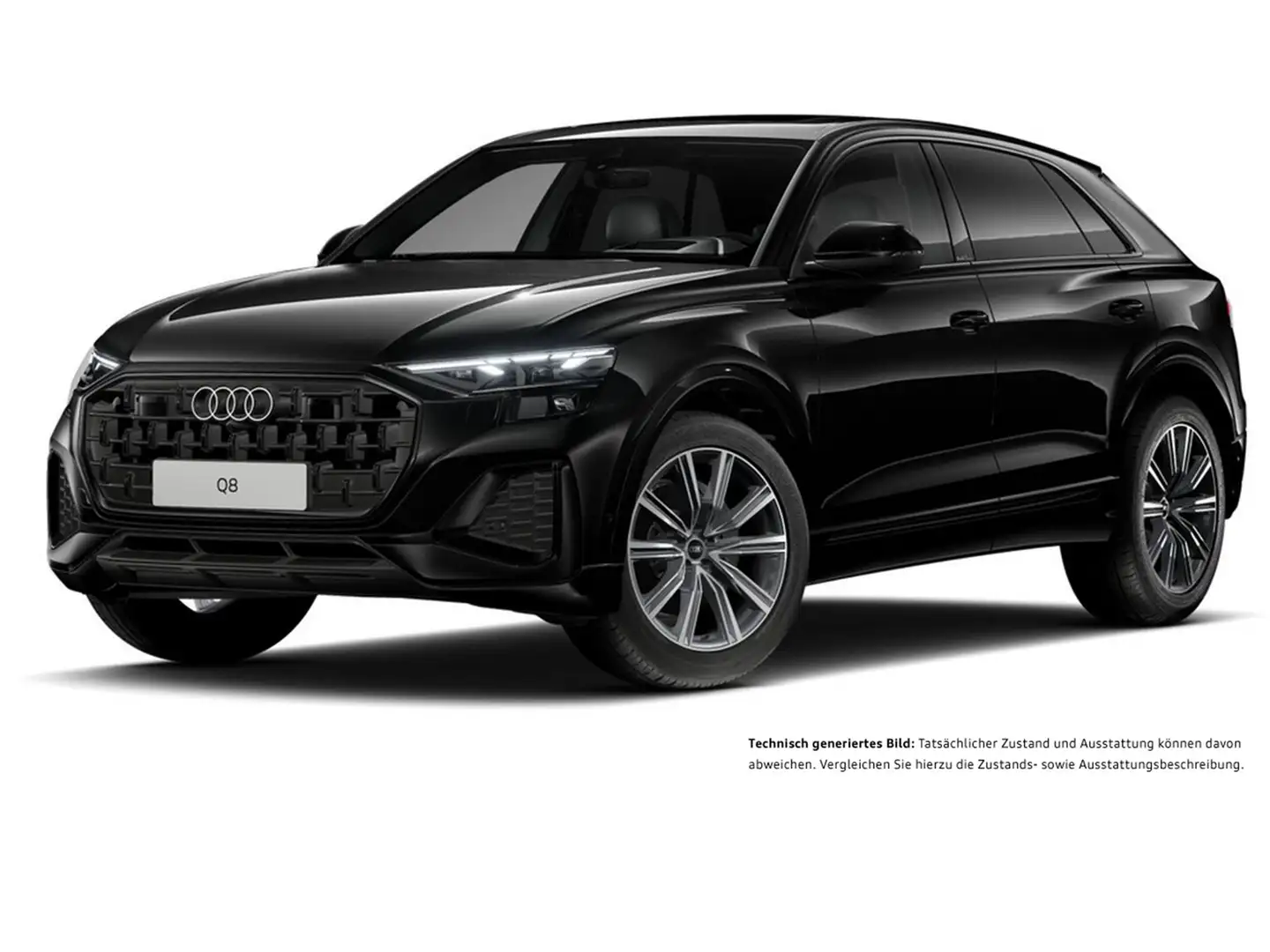 Audi Q8 50 quattro PANO AHK 360CAM LM21 HEADUP MATRIX Schwarz - 2