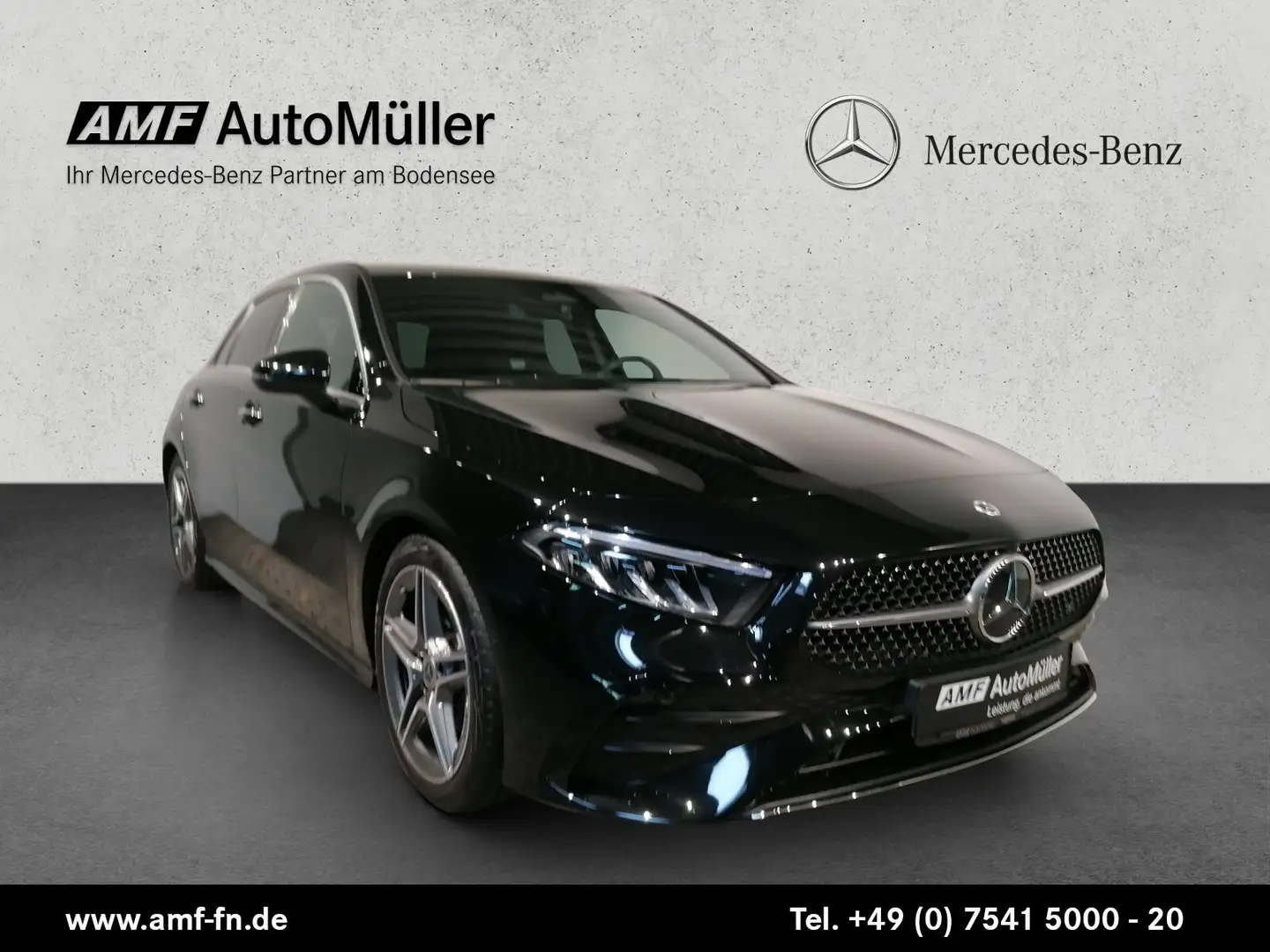 Mercedes-Benz A 200 A 200 AMG-LINE PREMIUM LED+MBUX+DISTRO+KESSY+WP Schwarz - 1