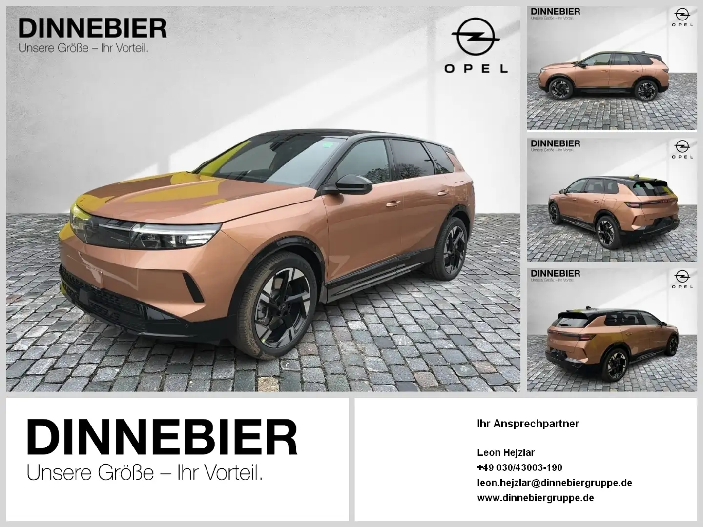 Opel Grandland Electric GS LED+360°+Glasdach+Navi Braun - 1