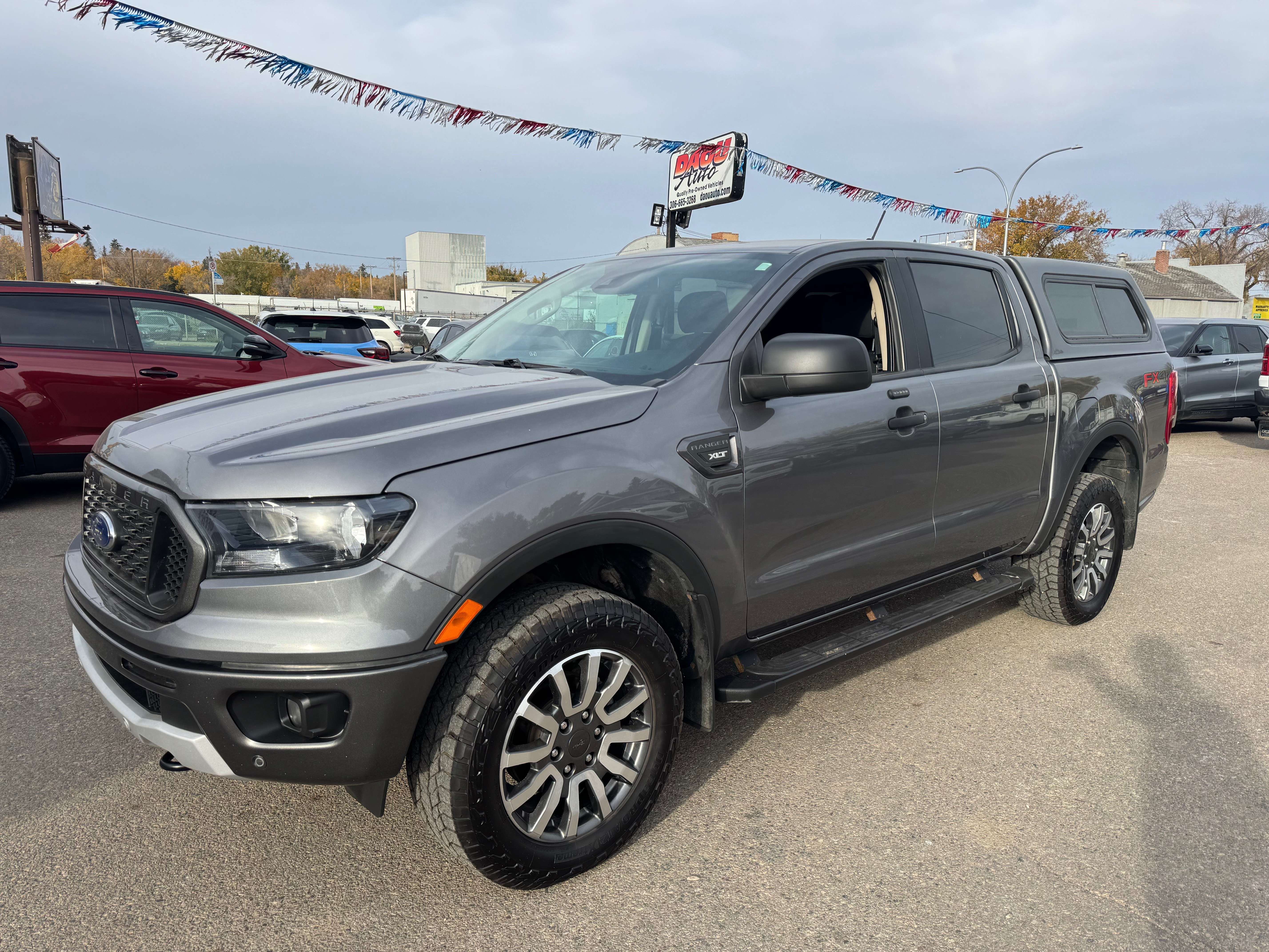 Gray 2021 Ford Ranger Pickup Truck Four-Wheel Drive Automatic