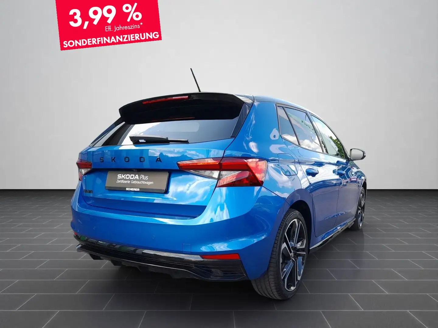 Skoda Fabia Monte Carlo 1.5 TSI DSG Navi Climatronic V Bleu - 2