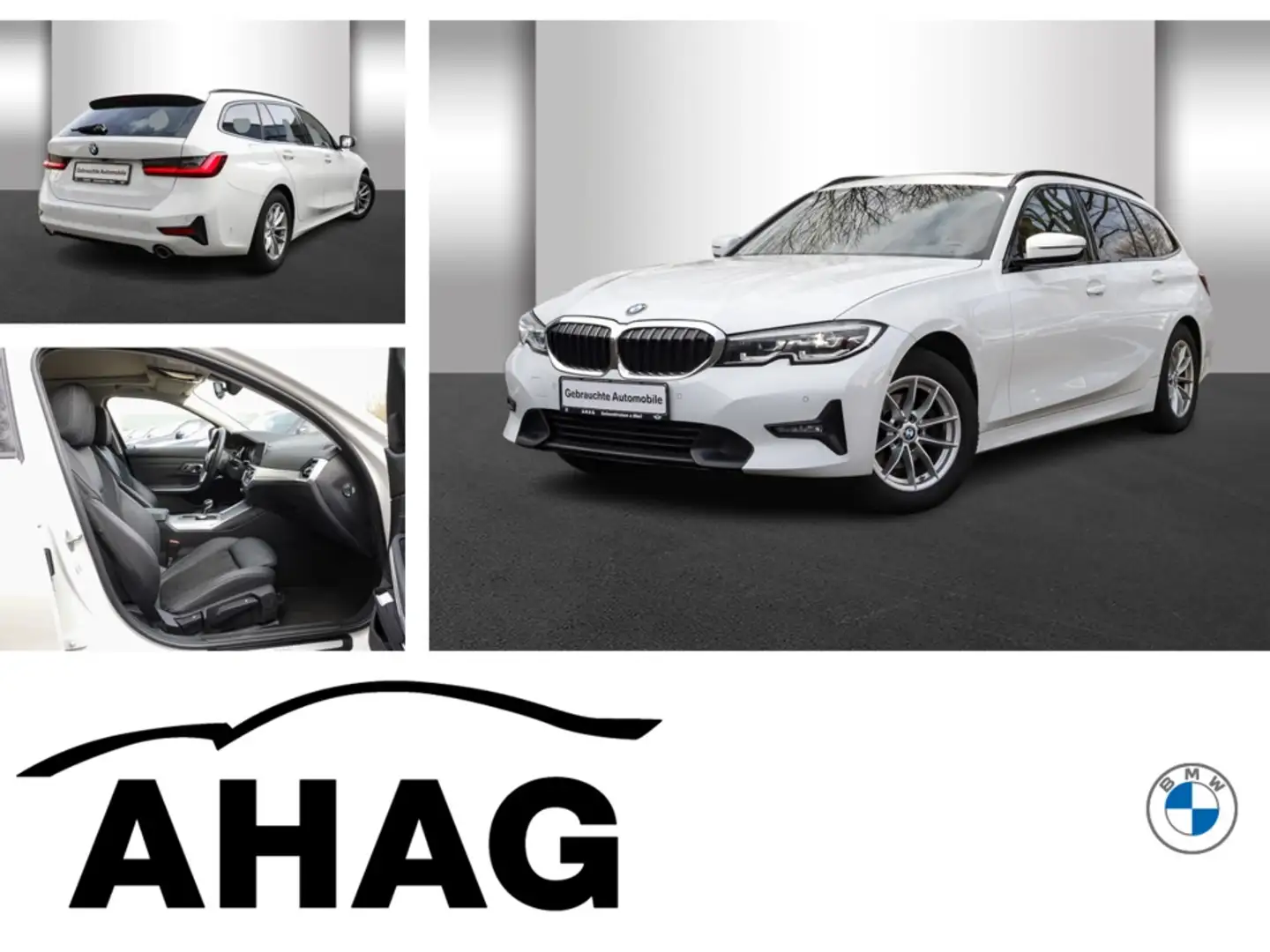 BMW 318 d Touring Sport Line Aut. Panorama Klimaaut. Wit - 1