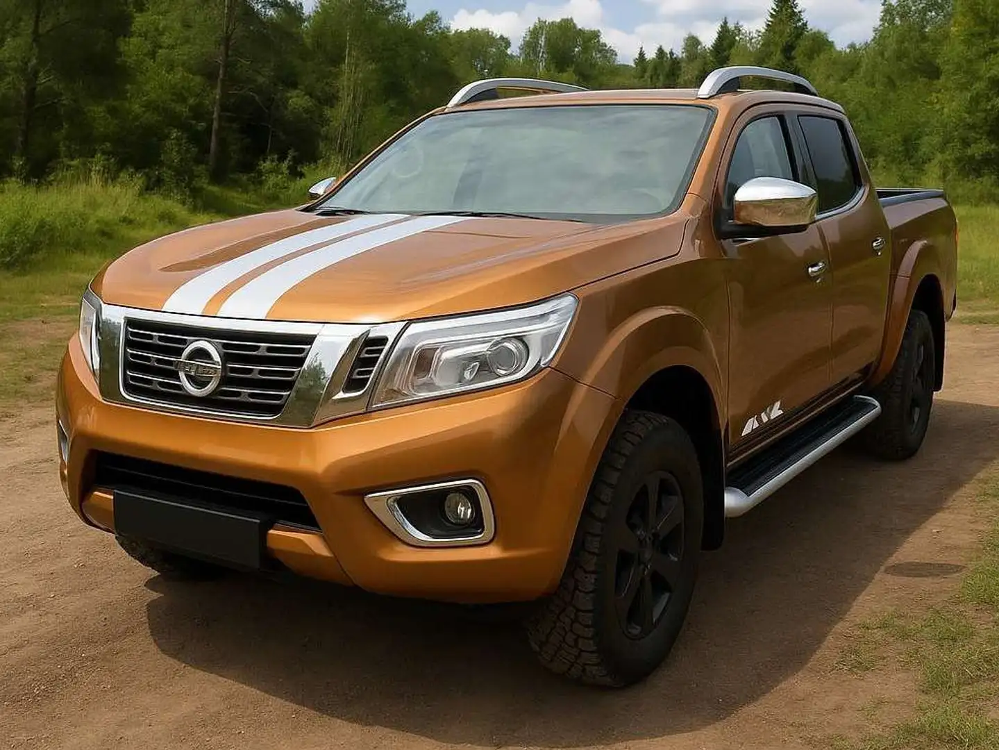 Nissan NP300 Tekna Double Cab 4x4 * 1 BESITZ * FINANZIERUNG * Orange - 1
