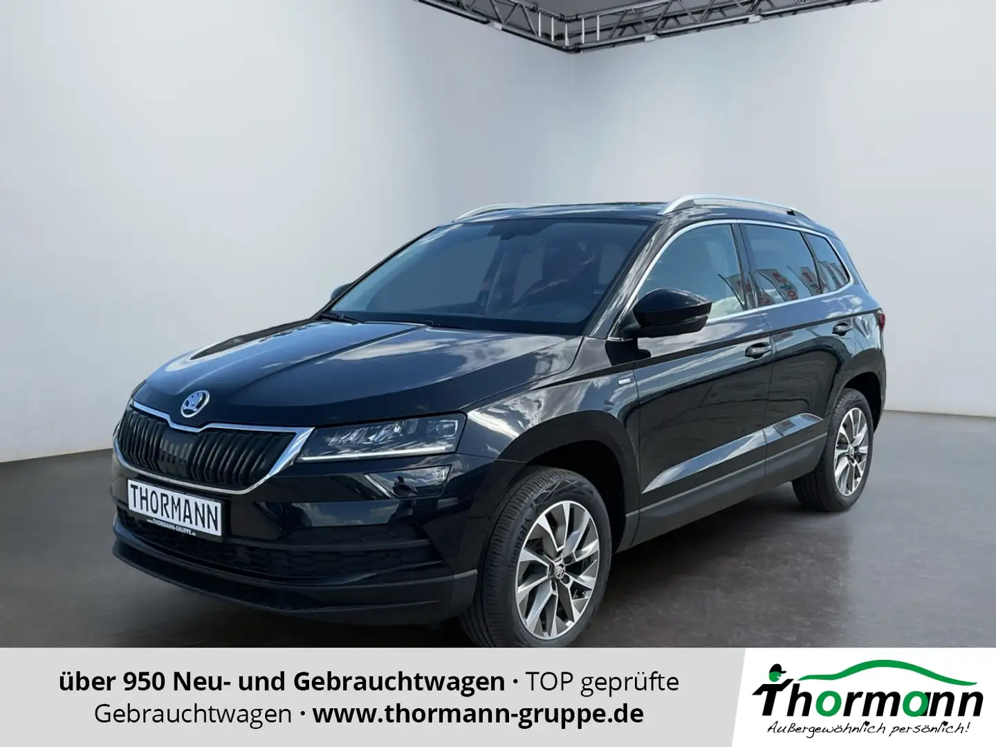 Skoda Karoq Clever 1.5 TSI ACT ACC FLA 360 Pano 4xSHZ Schwarz - 1