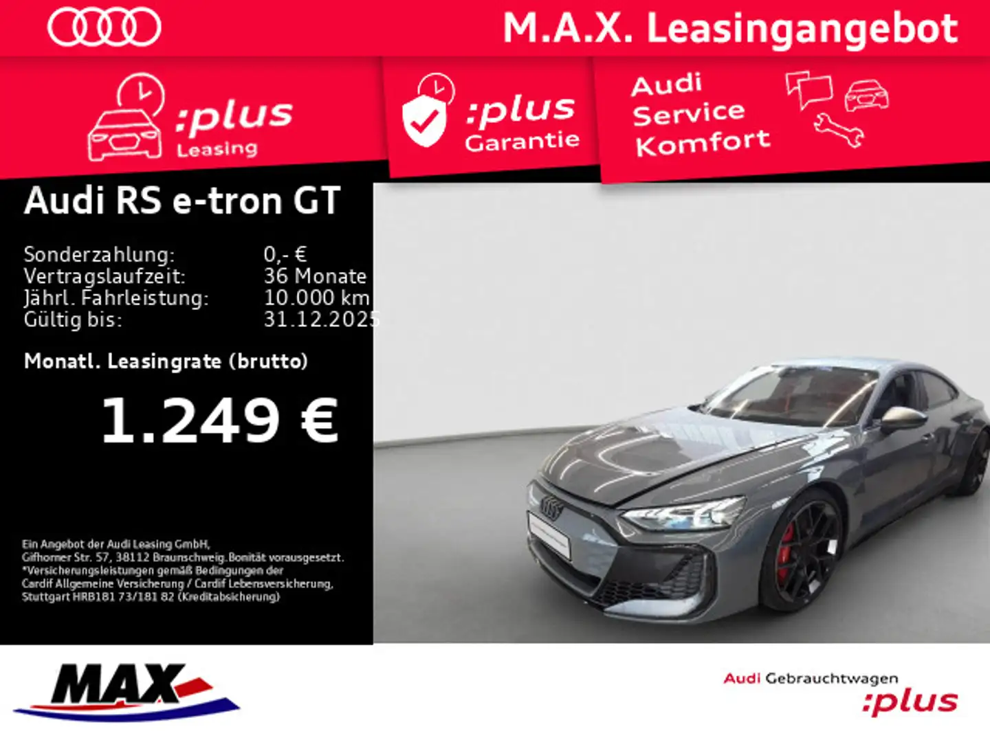 Audi RS e-tron GT PERFORMANCE +MATRIX+WABEN+KERAMIK++ Grau - 1