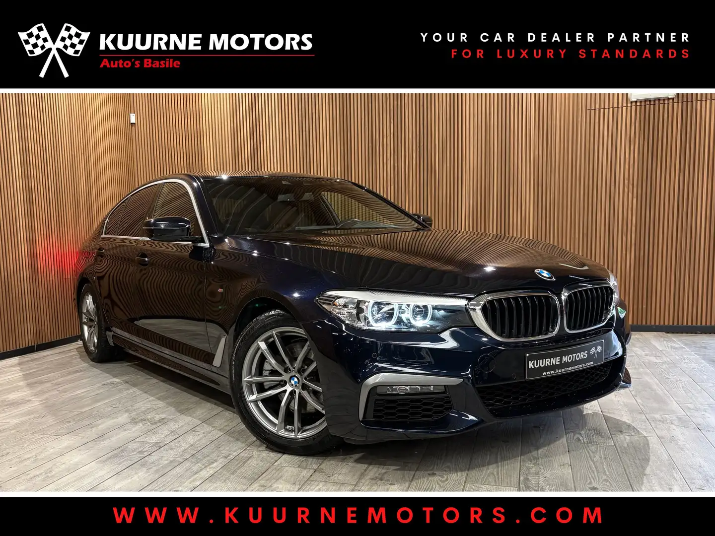 BMW 518 d M Berline Alu18"/Leder/GpsPro/Dab+ *1j garantie* Schwarz - 1