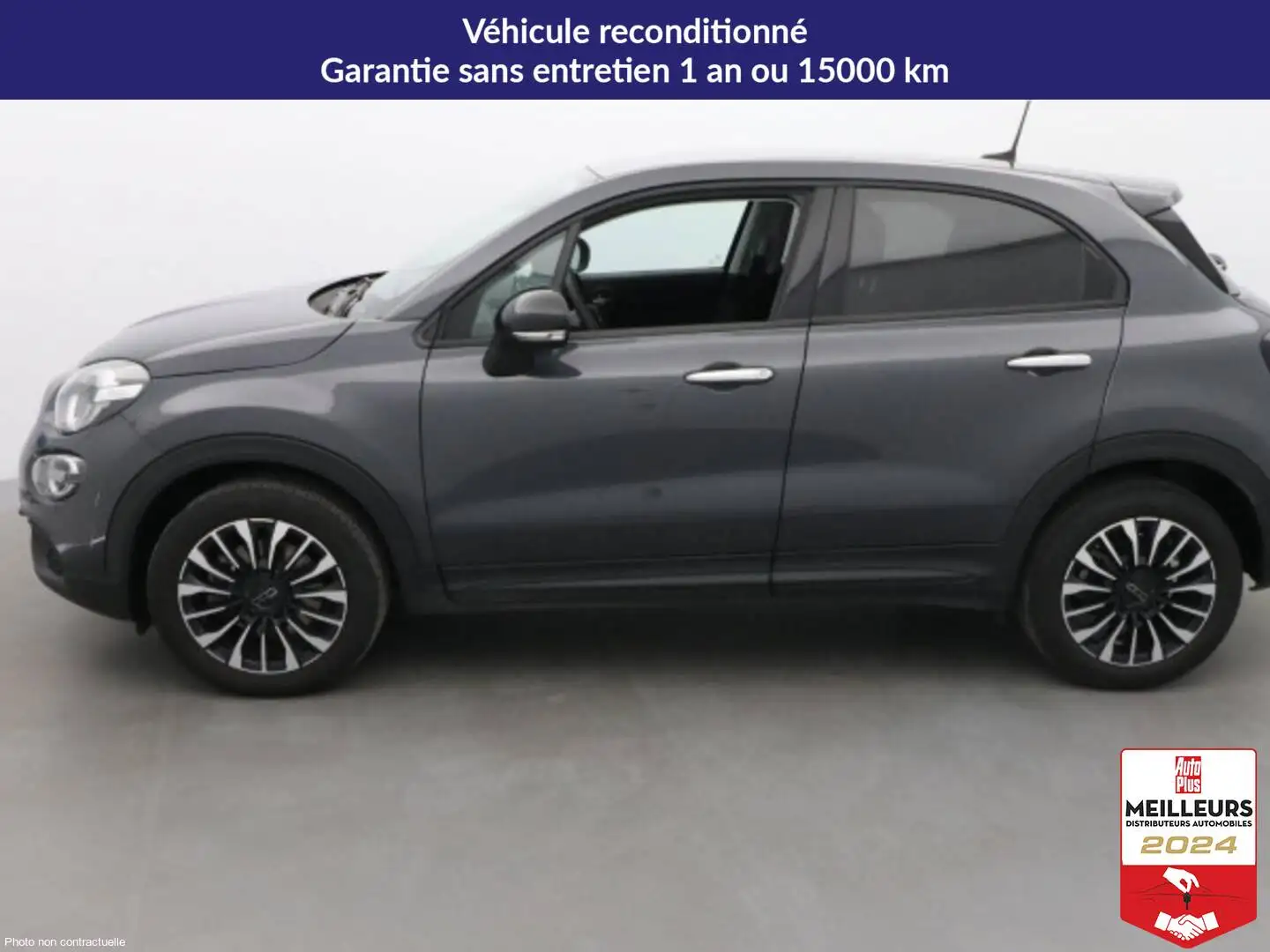 Fiat 500X 1.5 FIREFLY TURBO 130CH S/S HYBRID PACK CONFORT DC Gris - 2