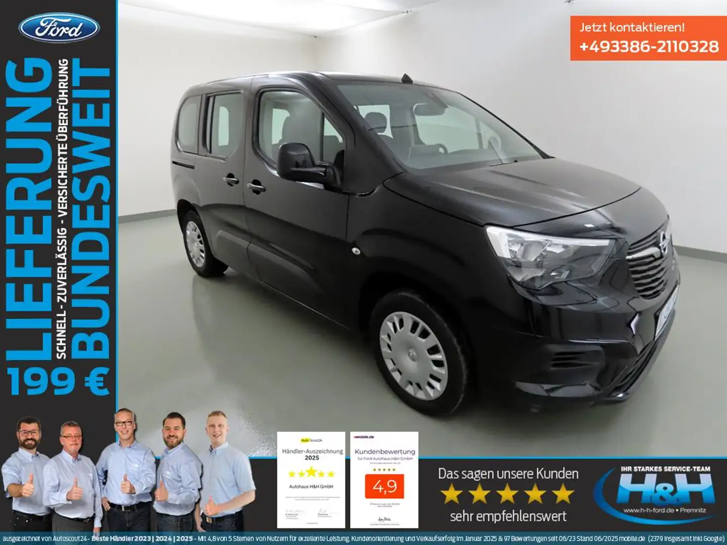 Opel Combo Life 1.5 CDTI Edition LenkradHZ+SichtPaket Fekete - 2