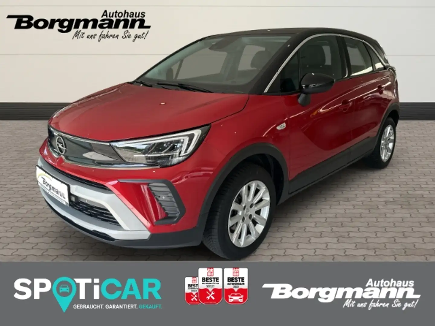 Opel Crossland Elegance 1.2 - Rückfahrkamera - AHK-abnehmbar Червоний - 1