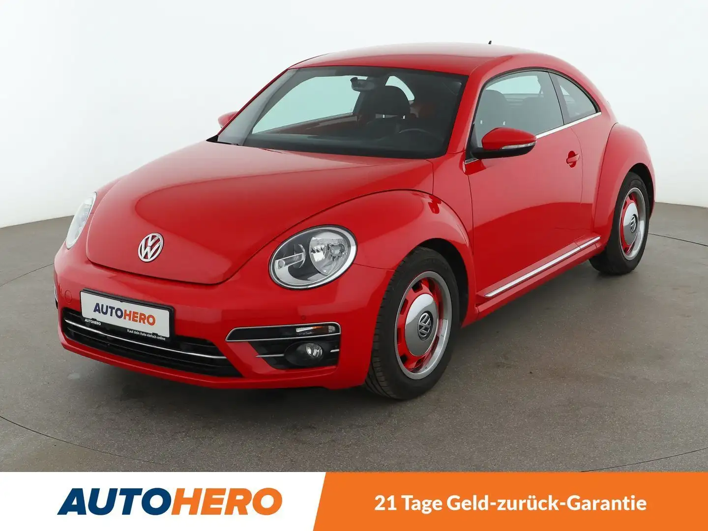Volkswagen Beetle 1.4 TSI Design BM*TEMPO*PDC*SHZ*KLIMA*GARANTIE* Piros - 1
