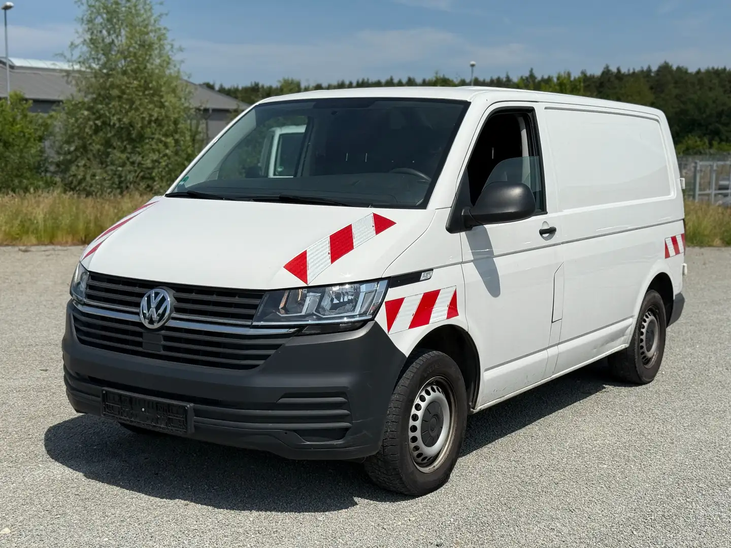 Volkswagen T6.1 Transporter Kasten*SITZHEIZUNG*3-SITZE*AHK*150PS* Weiß - 1