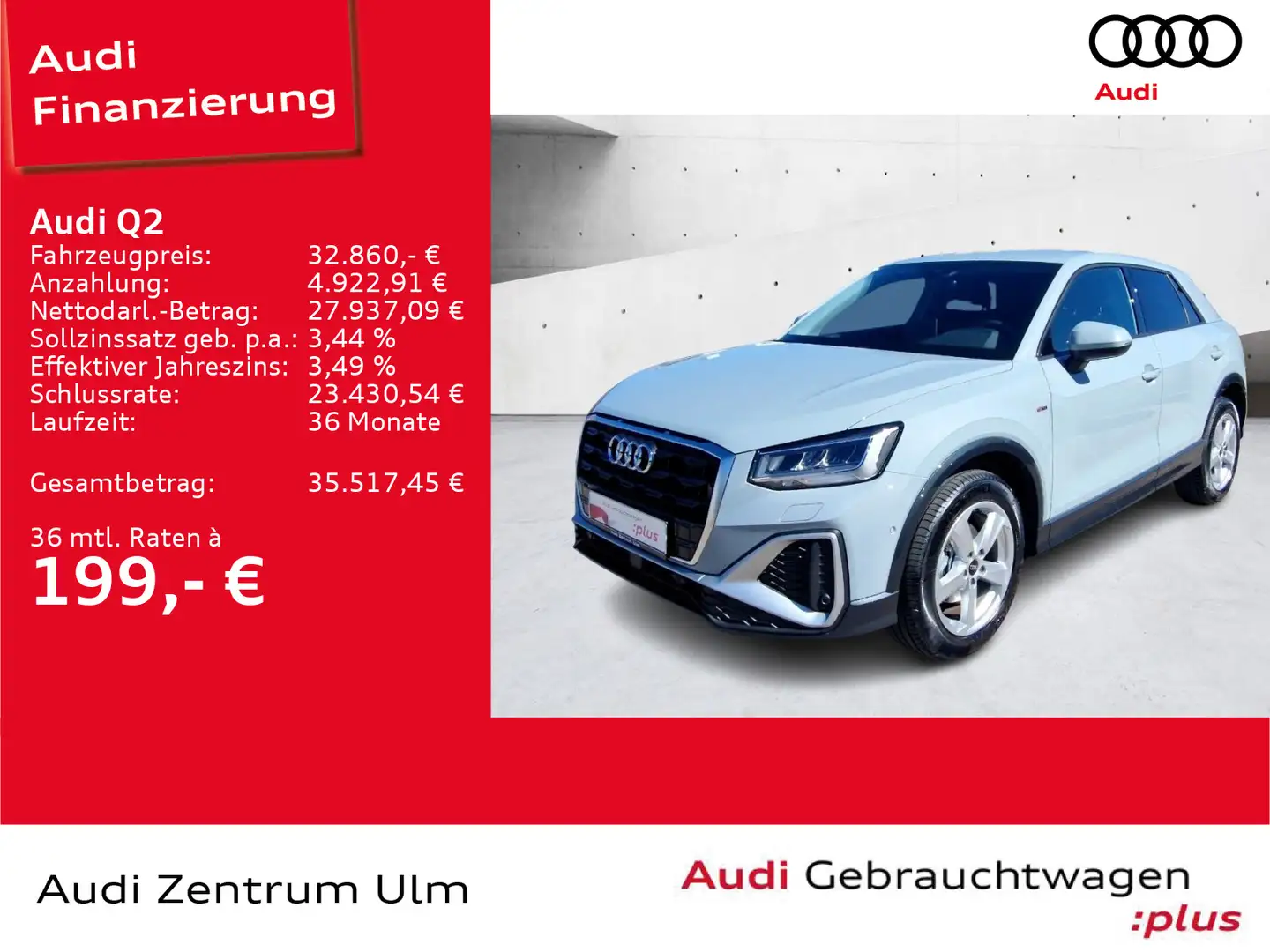 Audi Q2 S-Line 35TFSI  AHK LED NAV RFK STANDH 5J.GAR. Gris - 1