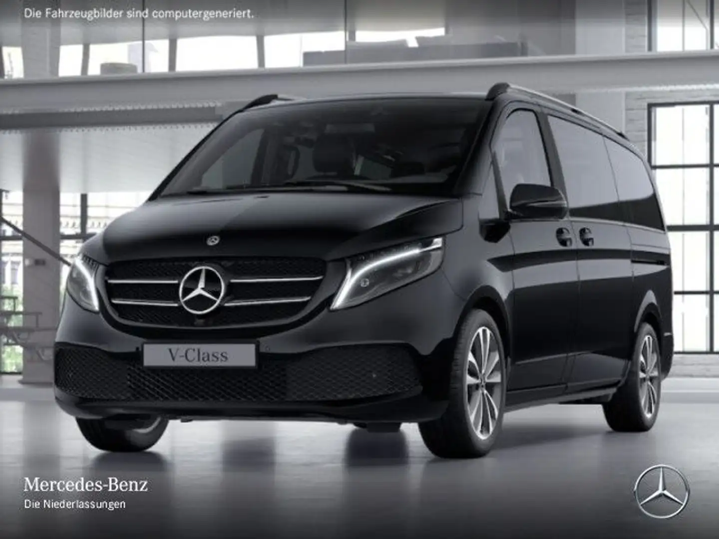 Mercedes-Benz V 300 d AVANTGARDE+9G+AHK+LED+Klimaautom.+MBUX+DIS Schwarz - 2