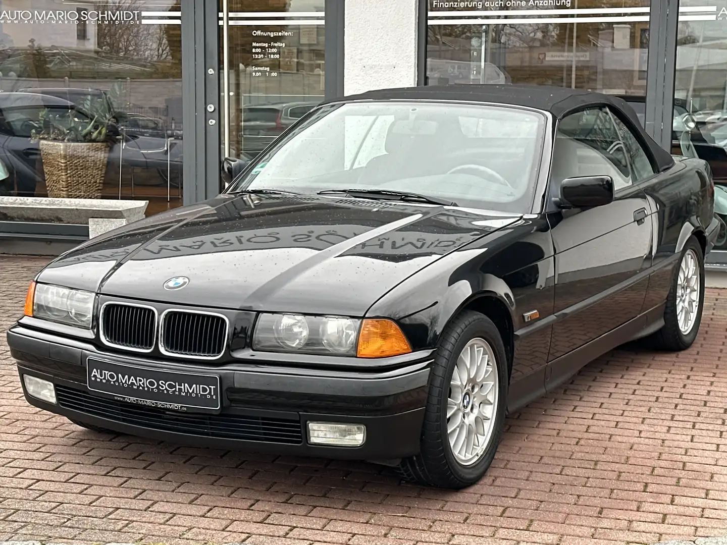 BMW 318 i E36 Cabrio Sportsitze*el.Verdeck*2.Hd*BRD* Schwarz - 1