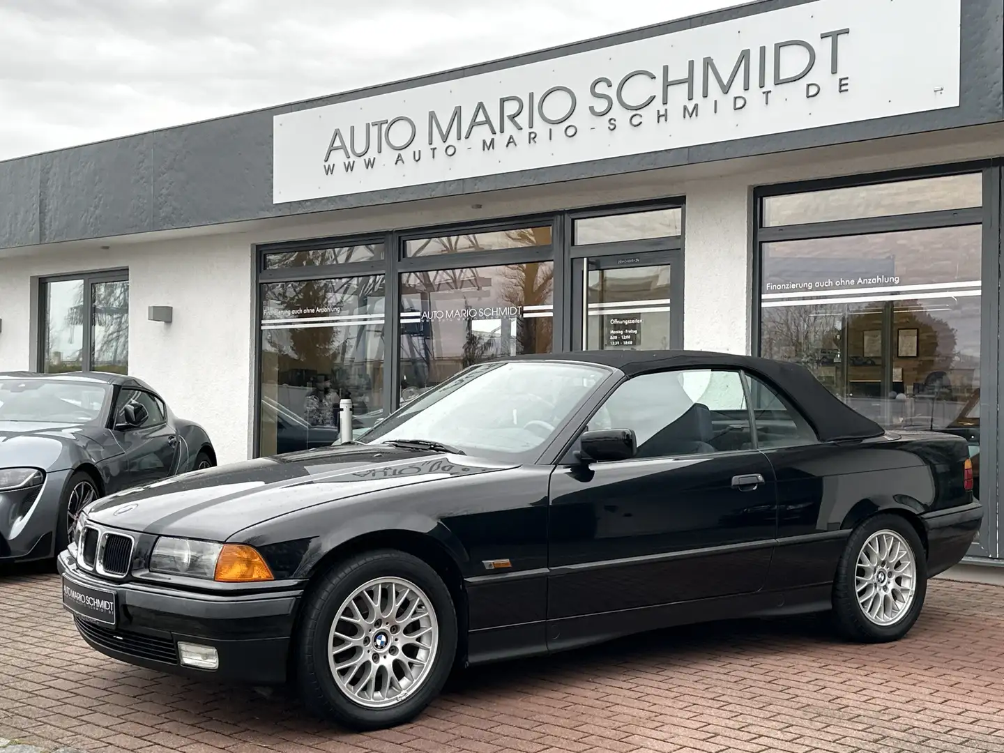 BMW 318 i E36 Cabrio Sportsitze*el.Verdeck*2.Hd*BRD* Schwarz - 2