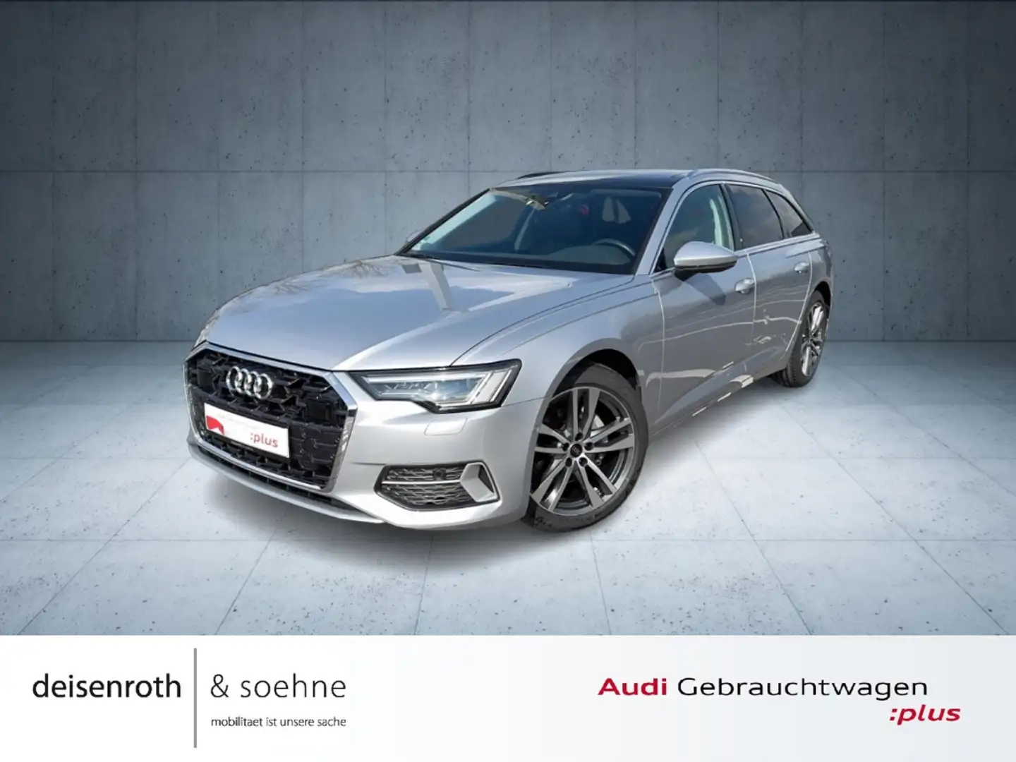 Audi A6 Avant advanced 40 TDI qu AHK/Matrix/Pano/Assist/AC Silber - 1
