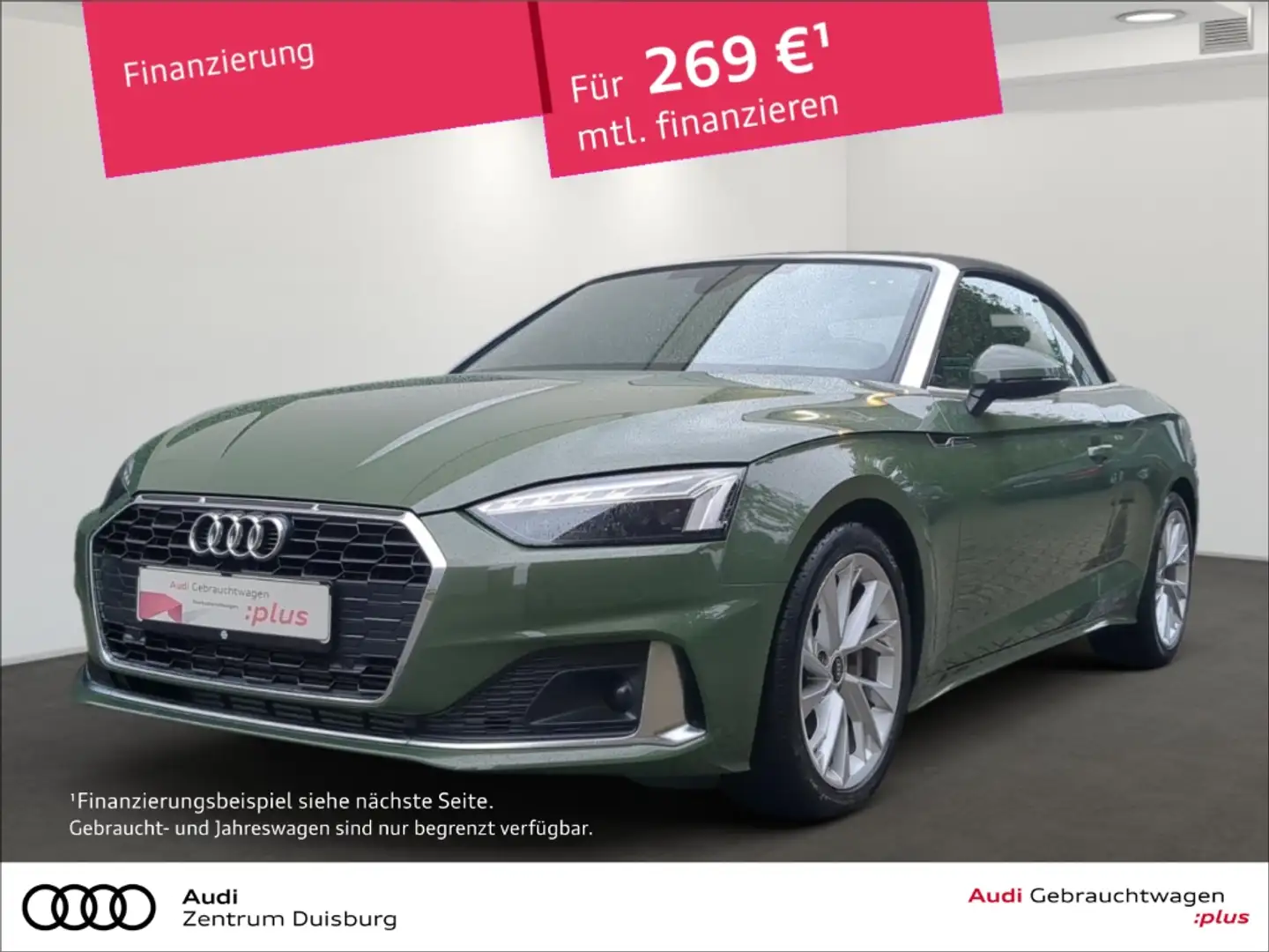 Audi A5 Cabriolet 40 TFSI advanced Navi Digitales Massages Grün - 1