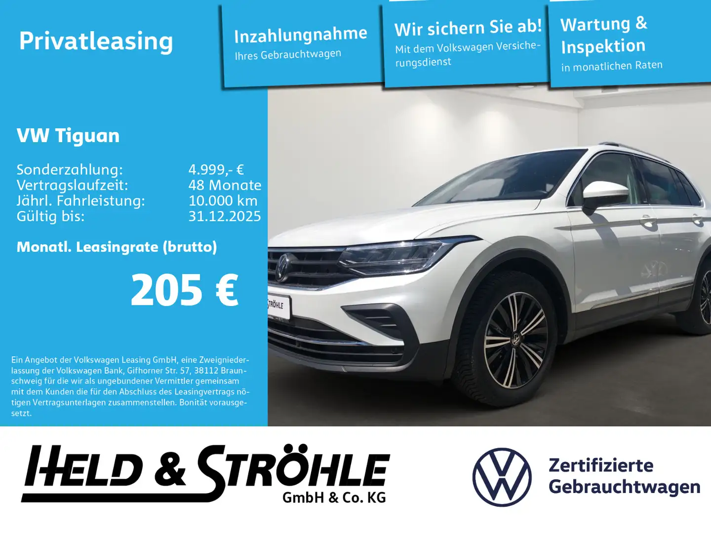 Volkswagen Tiguan MOVE 1.5 TSI DSG LED NAV AHK STANDHZG ACC Bianco - 1