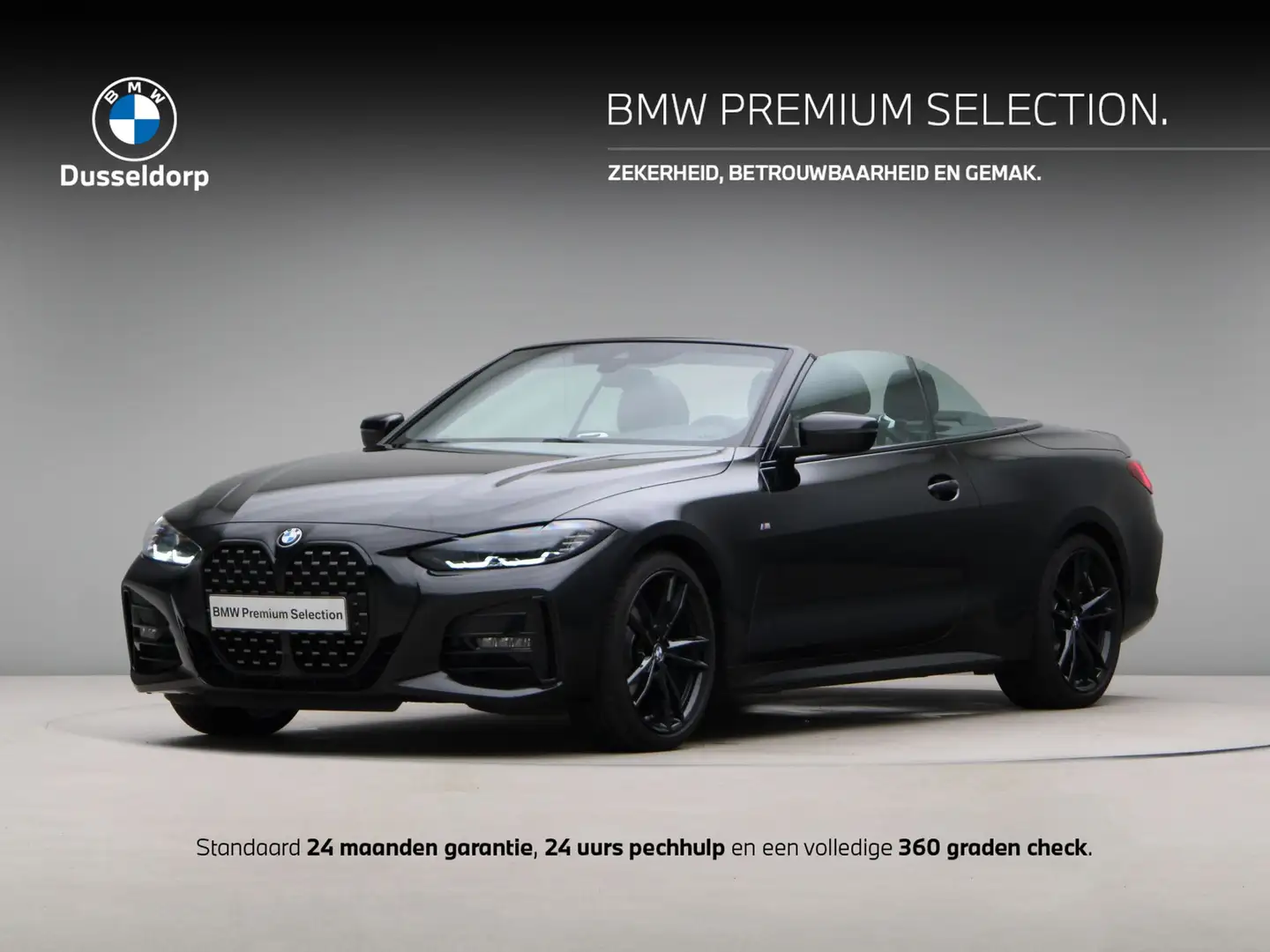 BMW 420 4 Serie Cabrio 420i High Executive M Sport Nero - 1