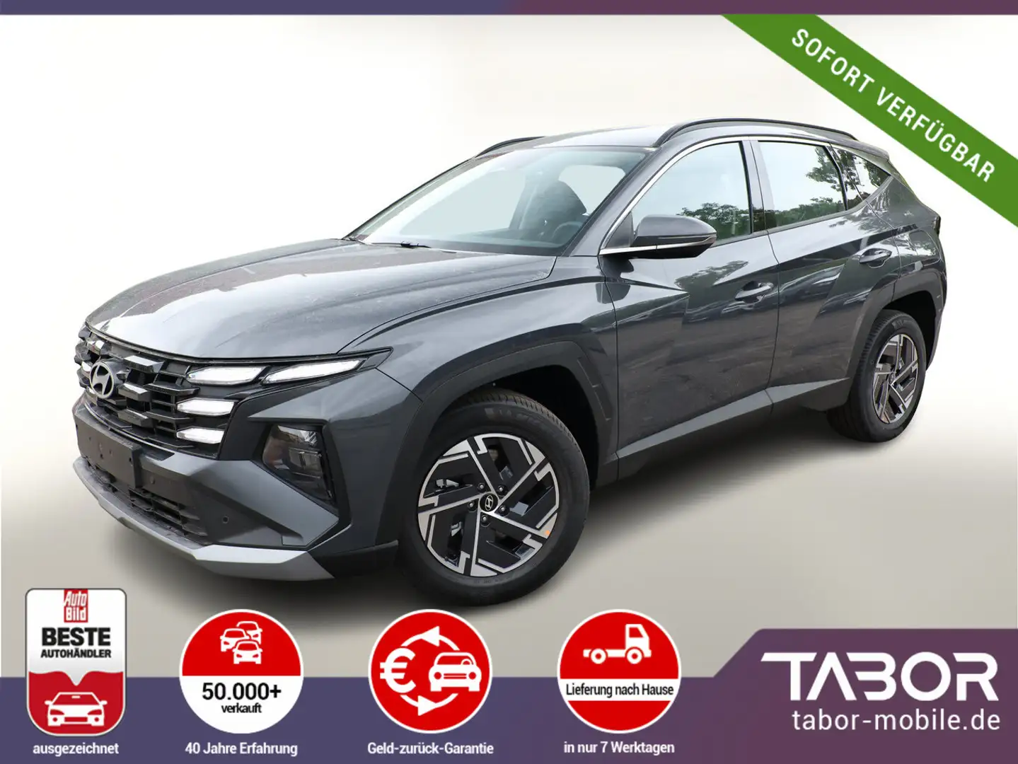 Hyundai TUCSON 1.6 T-GDI 160 Select Facelift Nav SHZ BCW Grau - 1