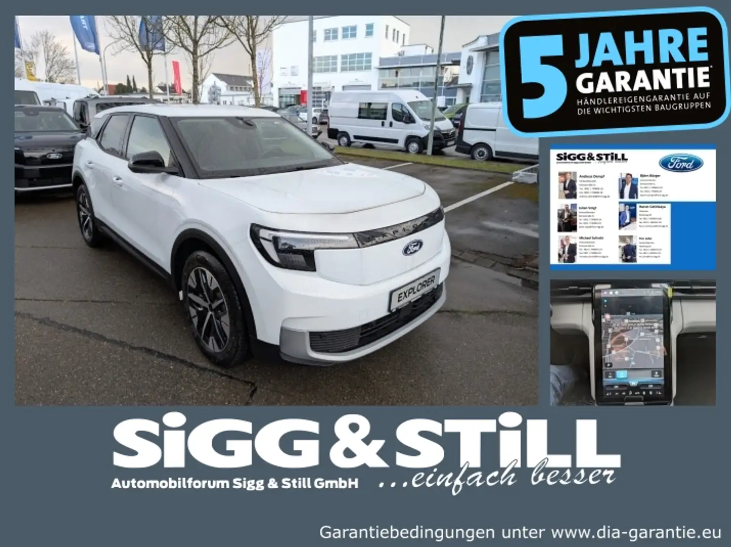 Ford Explorer BEV Extended Range RWD IACC*NAVI*BLIS Weiß - 1