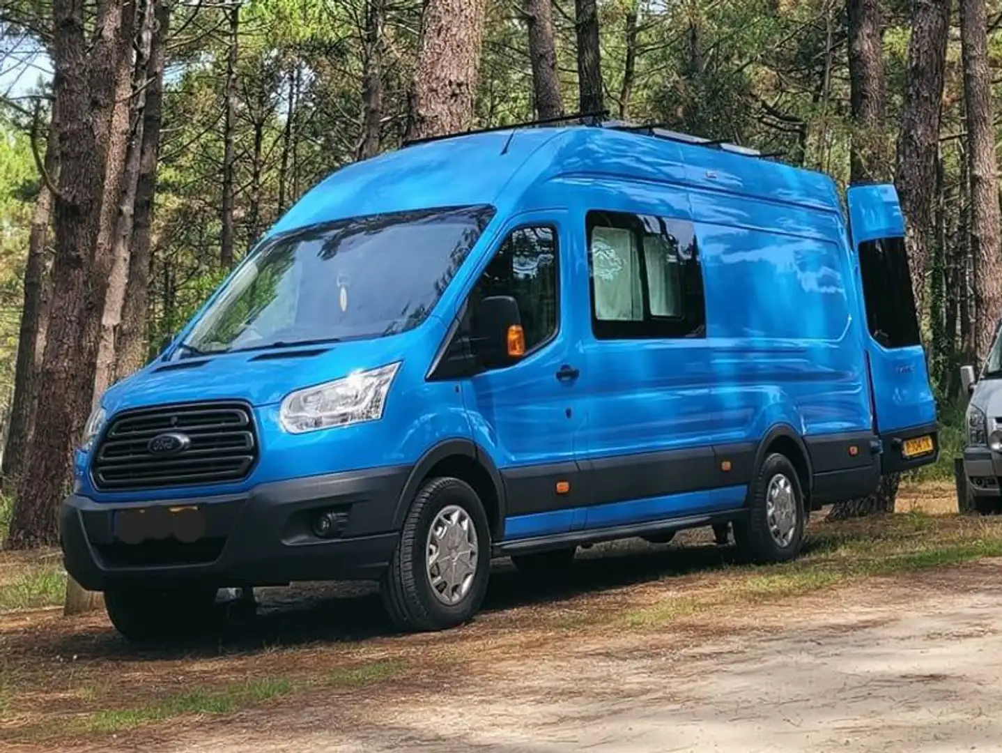 Ford Transit ZELFBOUWCAMPER - 2L 4 cilinder DIESEL L4H3 Modrá - 2
