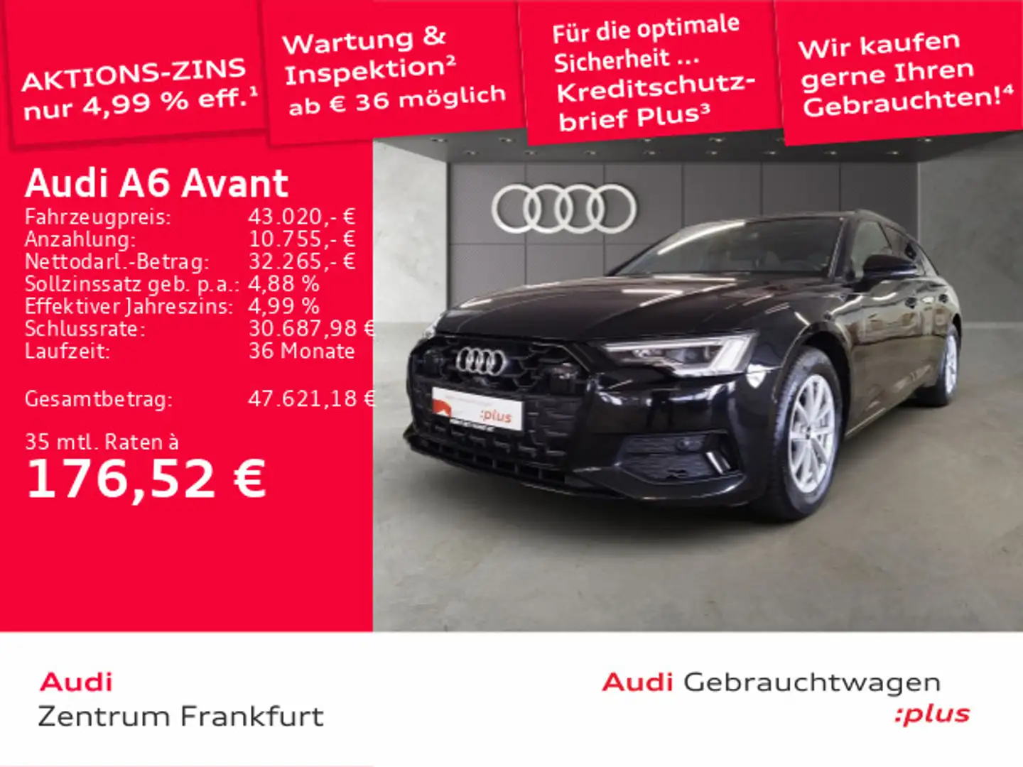 Audi A6 35 TDI S tronic sport advanced MatrixLE Schwarz - 1