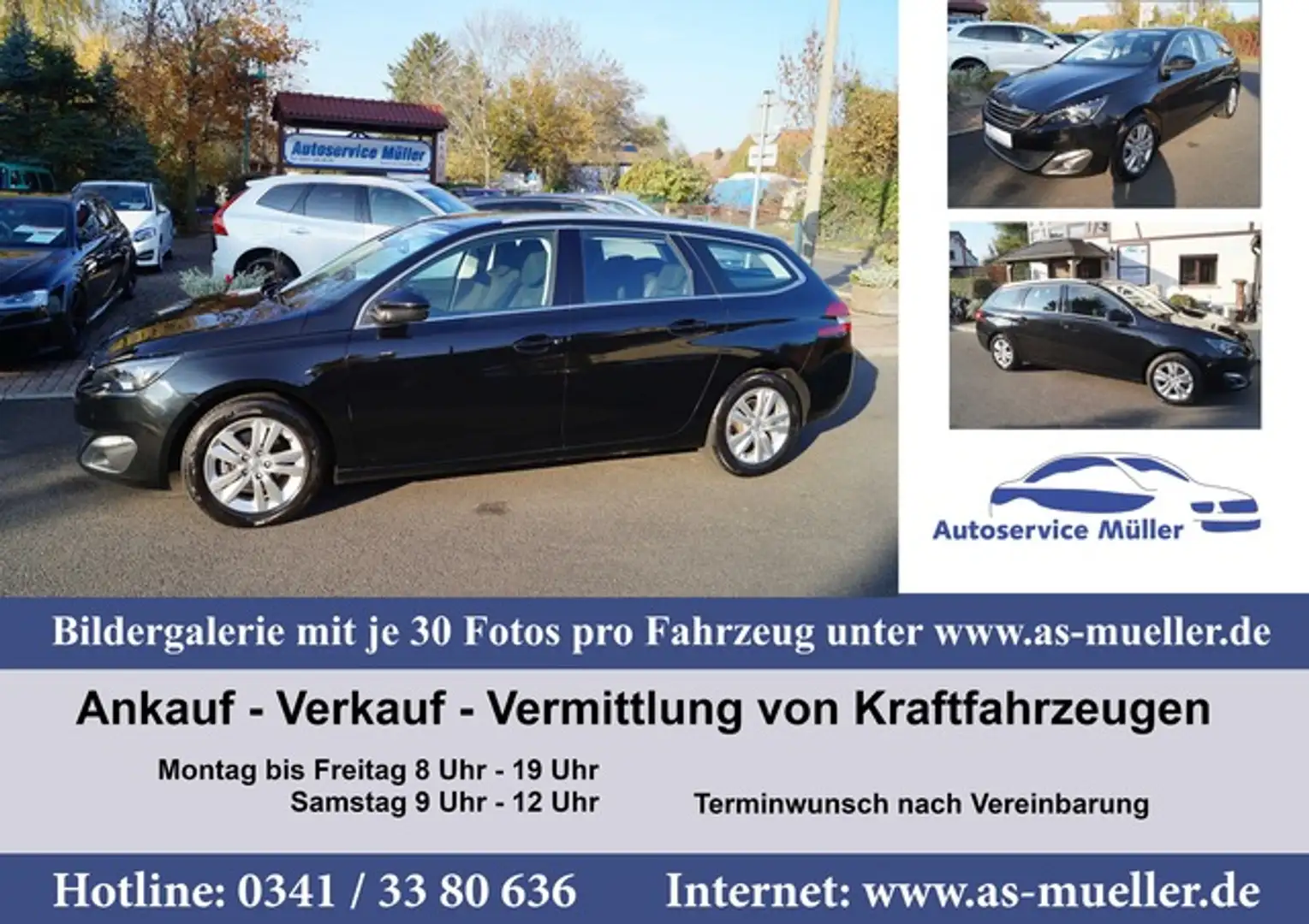 Peugeot 308 SW E6 Klimatronik-BiXenon-PDC-WR uvm. Schwarz - 1