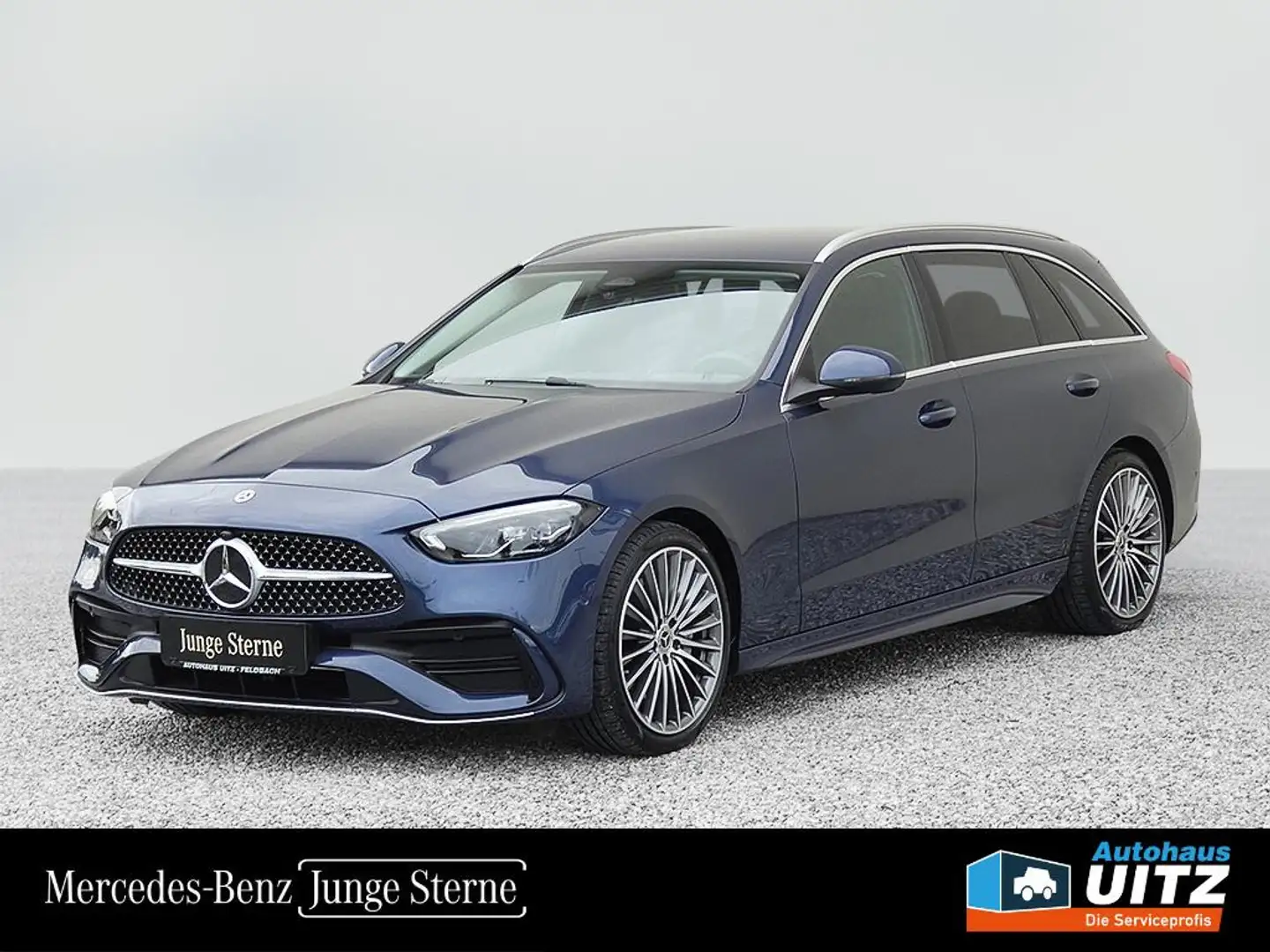 Mercedes-Benz C 200 d T-Modell AMG AE +Distr+AHK+Shz+Winter Blauw - 1