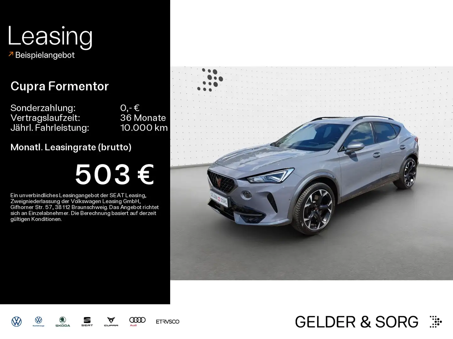 CUPRA Formentor VZ 2.0 TSI 4Drive*AHK*PANO*LED*ACC*DCC Gris - 1