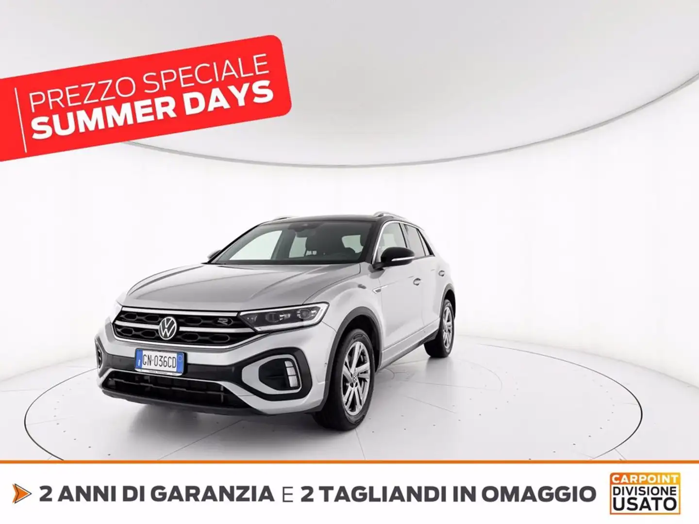 Volkswagen T-Roc 2.0 tdi r-line 115cv Grigio - 1