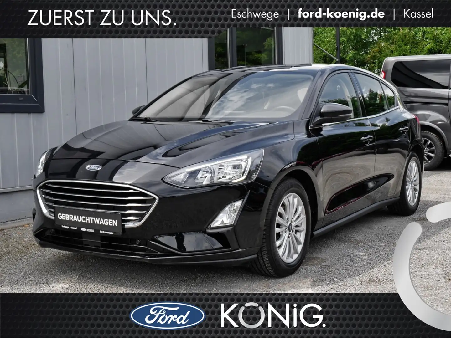 Ford Focus Titanium 1.0 EcoBoost LED+Navi+DAB+AHK Klima Navi Schwarz - 1