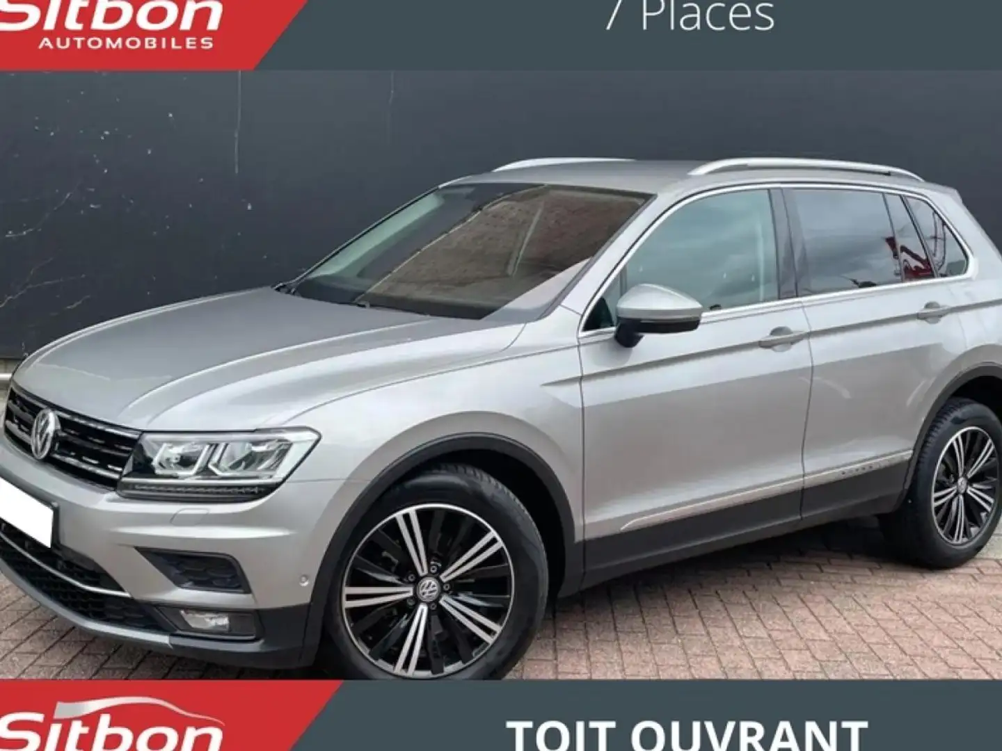 Volkswagen Tiguan Allspace 2.0 TDI 150 DSG 7 Carat TOIT OUVRANT 7 pl Gris - 1