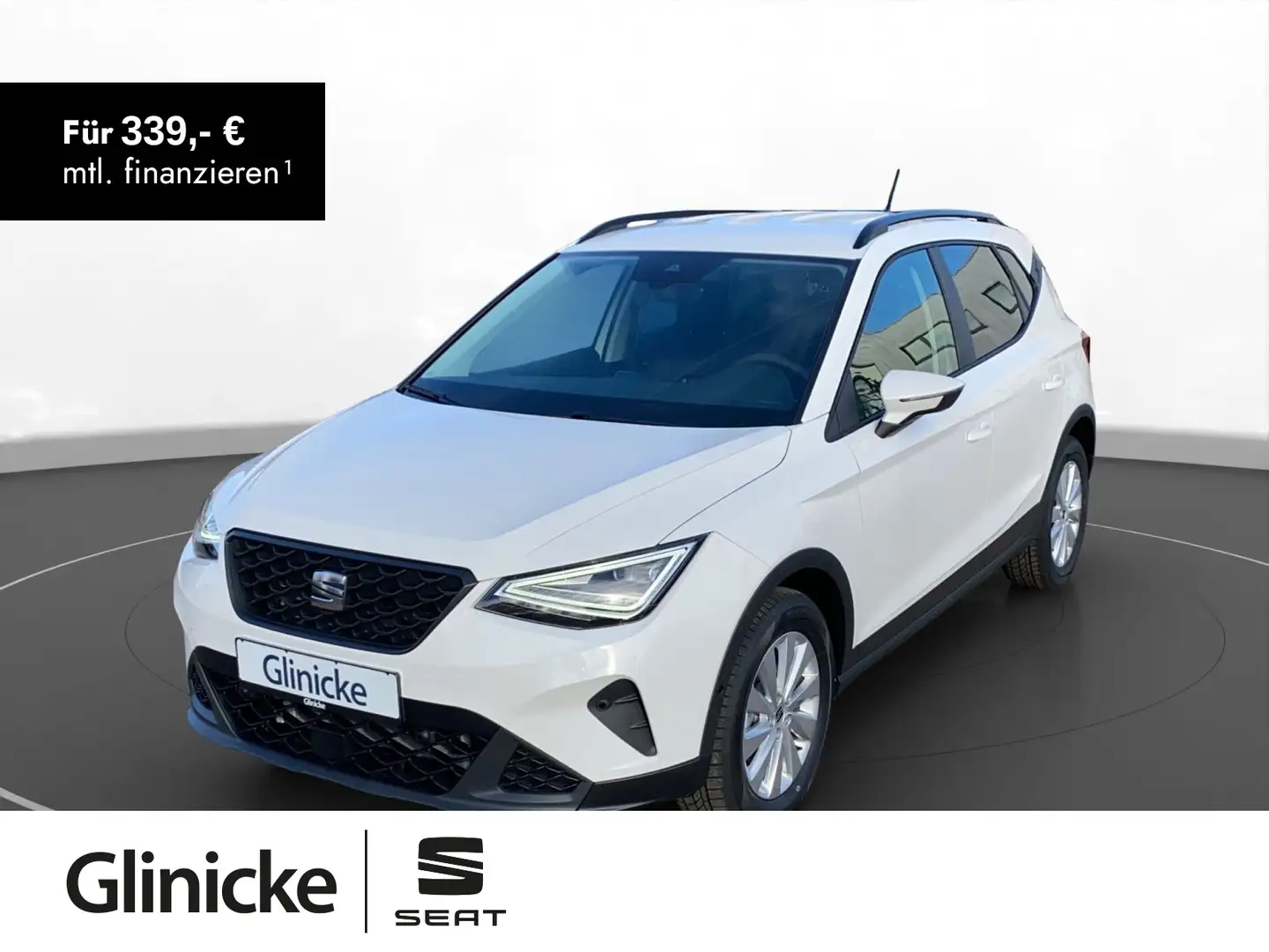 SEAT Arona 1.0 TSI Road Edition DSG LED PDC KAM Navi Weiß - 1