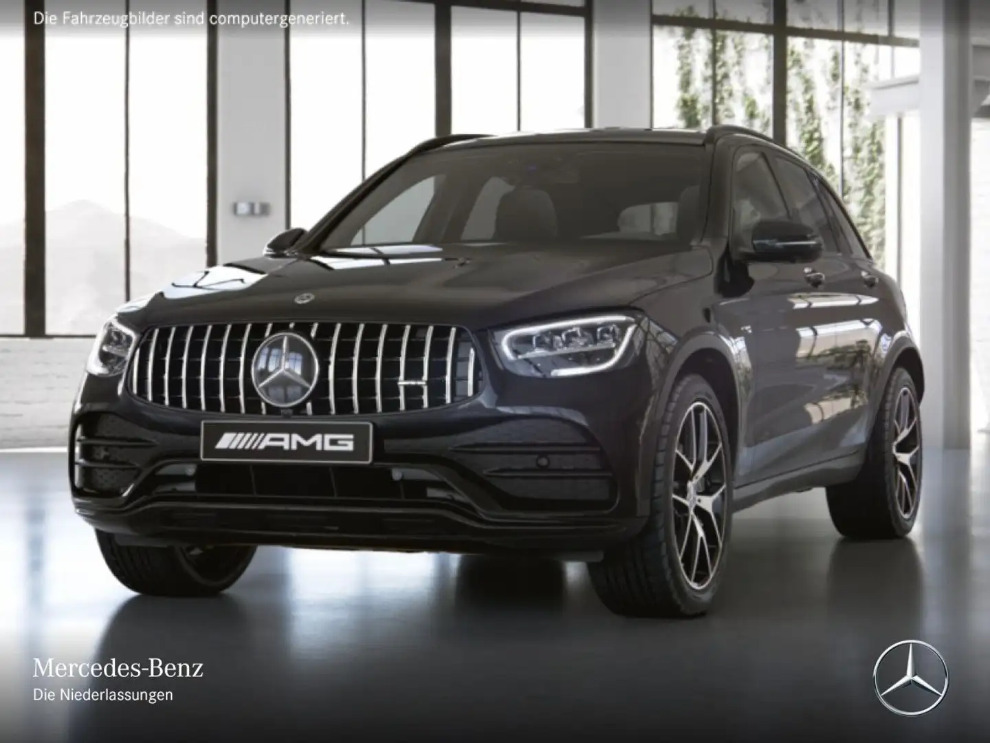 Mercedes-Benz GLC 43 AMG GLC 43 4M AMG+NIGHT+360+AHK+LED+FAHRASS+HUD+9G Zwart - 2