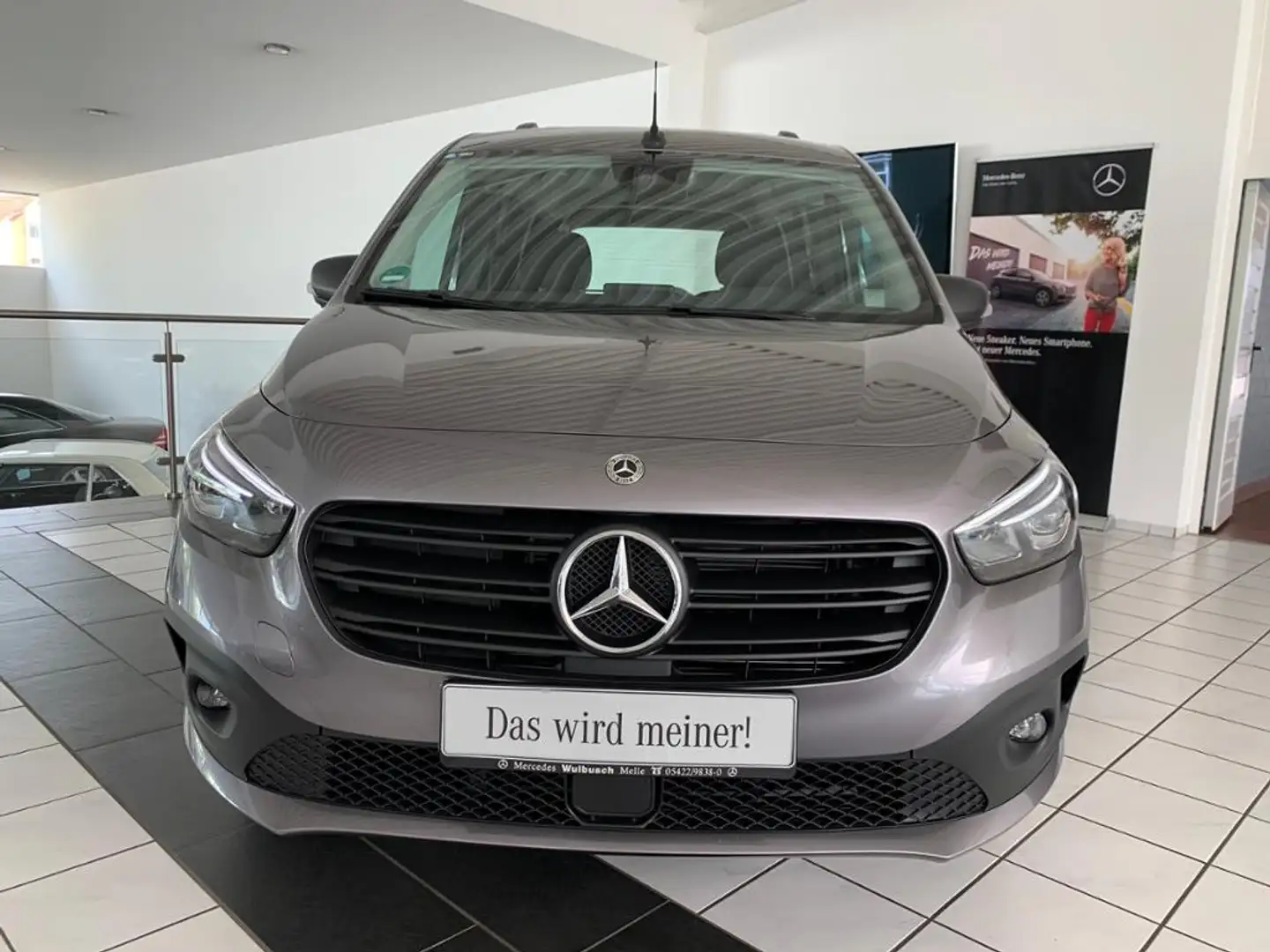 Mercedes-Benz Citan Tourer 113 Navi PDC KAM SHZ 2xKlima SpurH Grau - 2