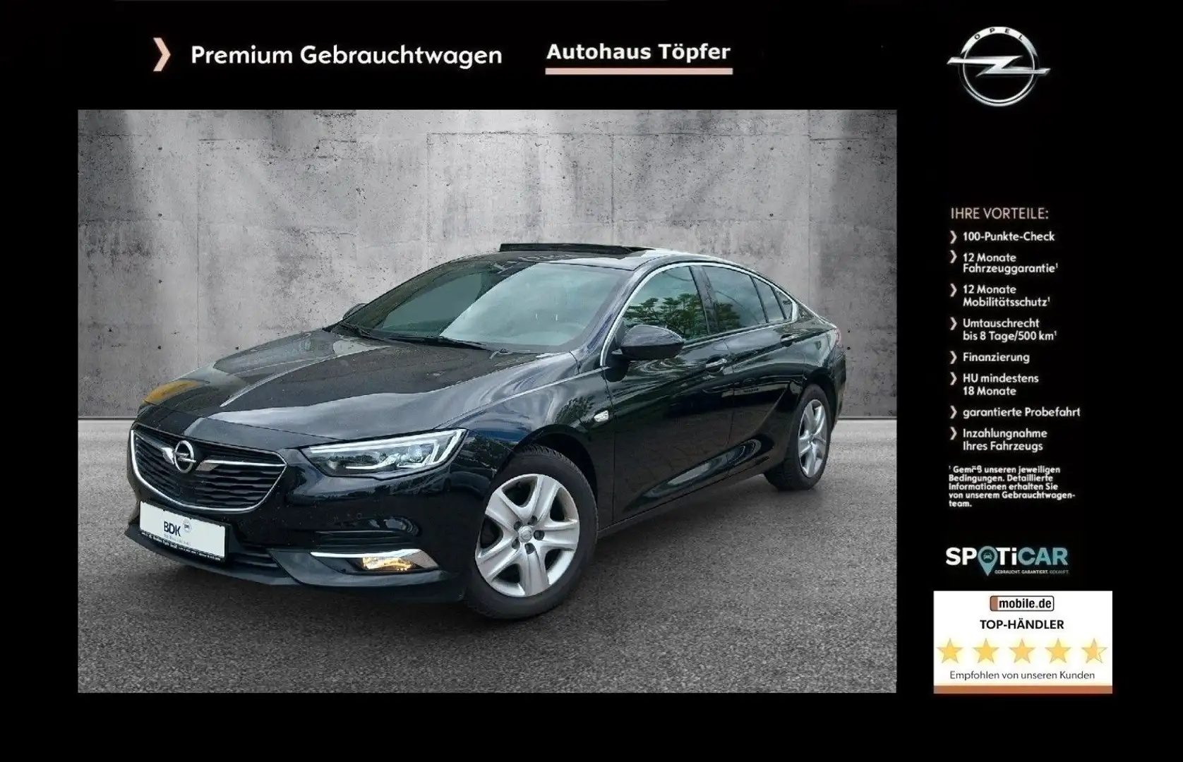 Opel Insignia B Grand Sport  Premium"Innovation"1Hand Schwarz - 1