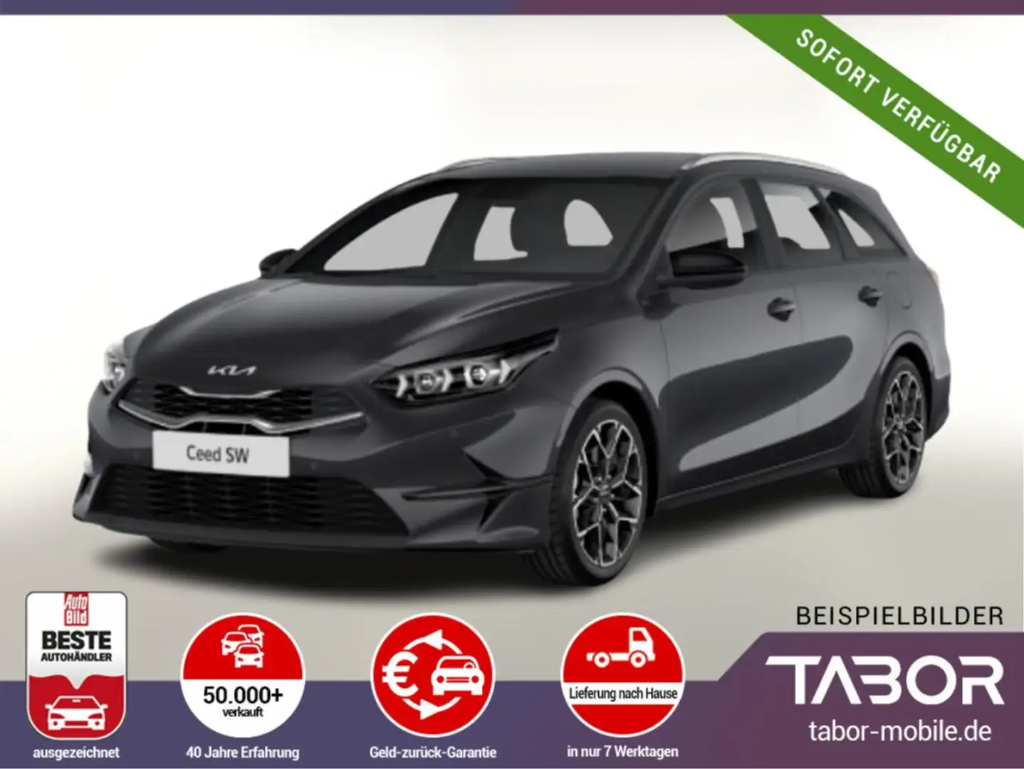 Kia Ceed SW / cee'd SW 1.0 T-GDI 100 Nav KomfortP SHZ Kam PDC Schwarz - 1