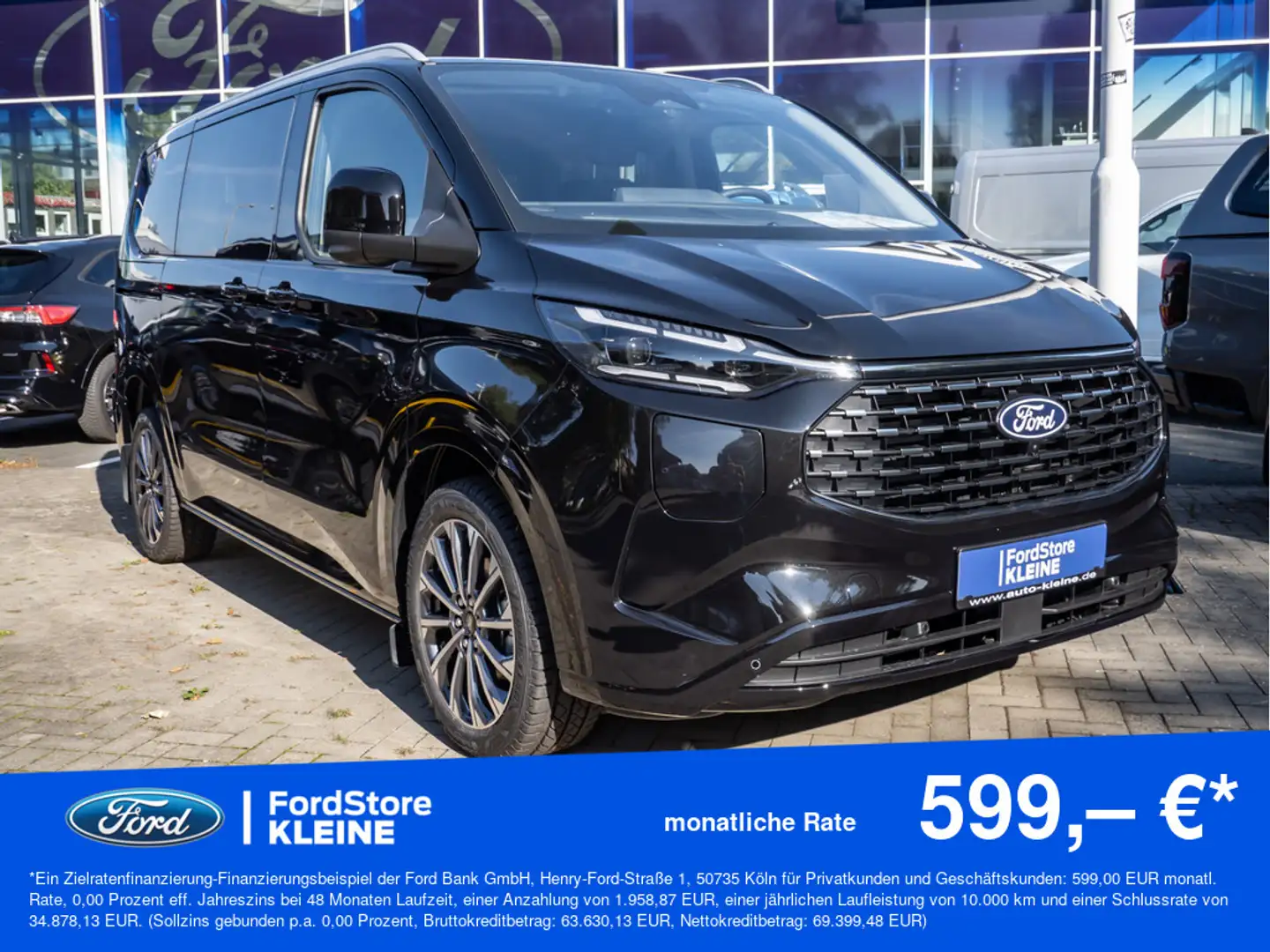 Ford Tourneo Custom 340 L1 Titanium X 2.5 Duratec PHEV Schwarz - 1