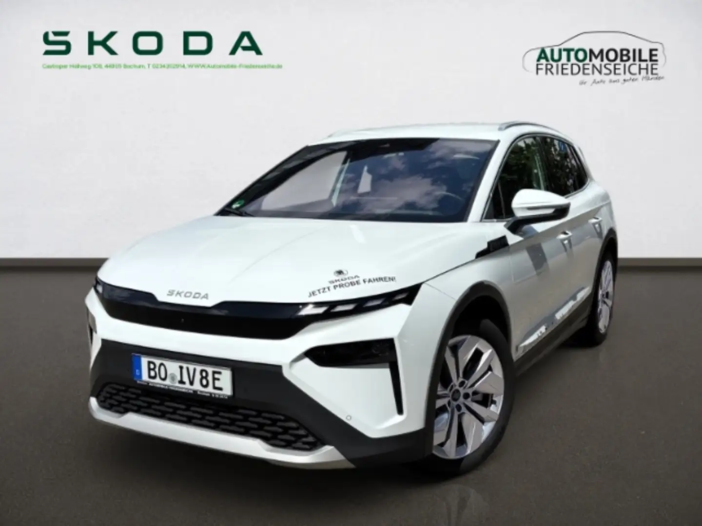 Skoda Elroq 85 Lodge 210 KW Navi AHK Wärmep.Head-Up Weiß - 1