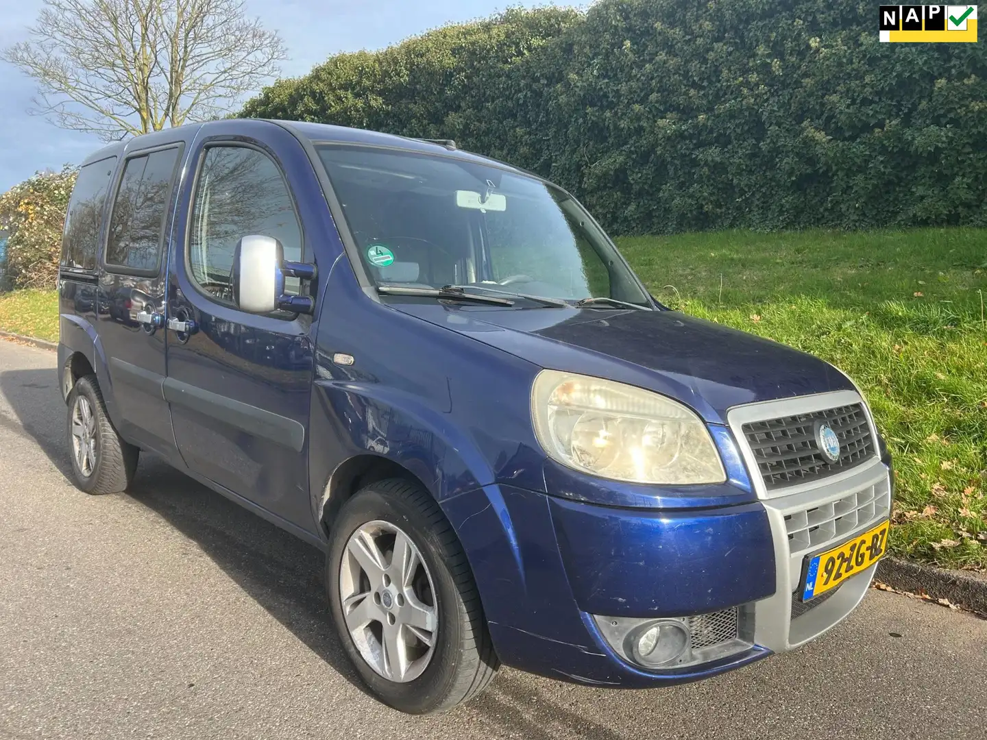 Fiat Doblo 1.4 Malibu - Airco - Nieuwe APK Blau - 1