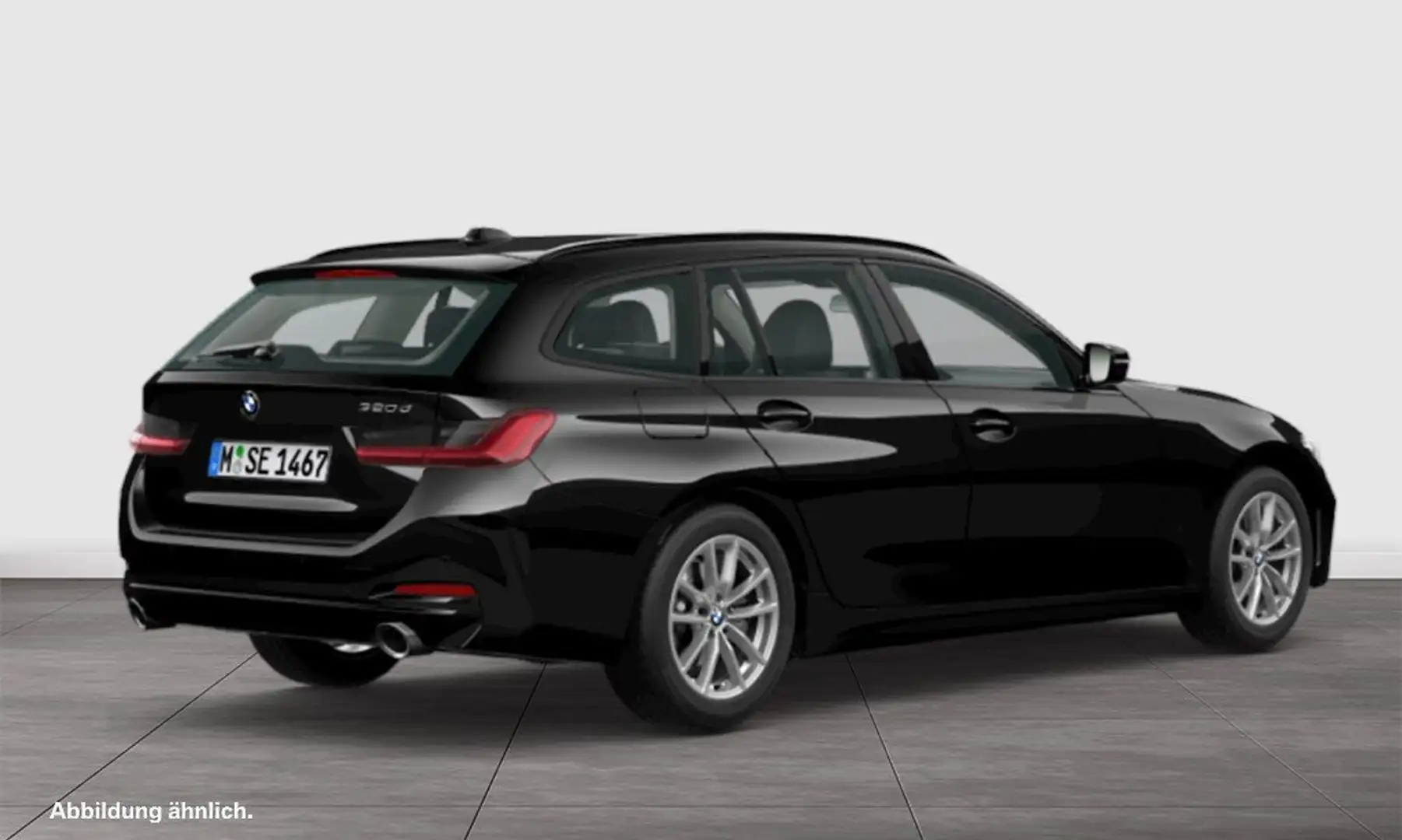 BMW 320 d 8-FACH BEREIFT+SHZ+TOURING Schwarz - 2