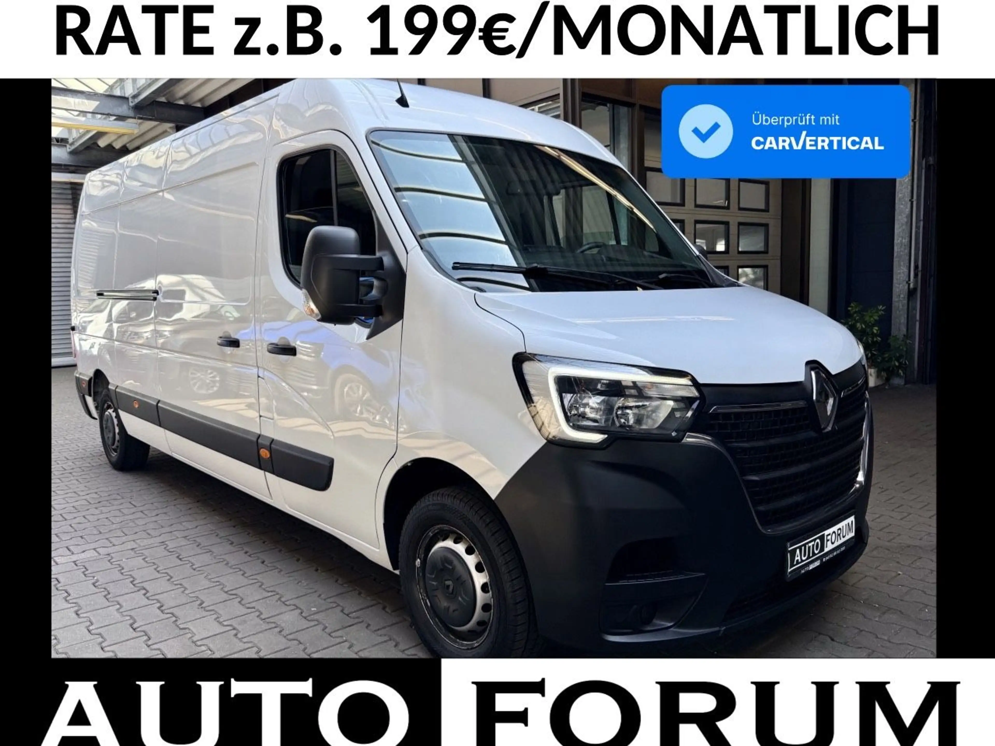 Renault Master 2.3 D L3H2 3,5t KLIMA CAM PDC 3-SITZE BLU
