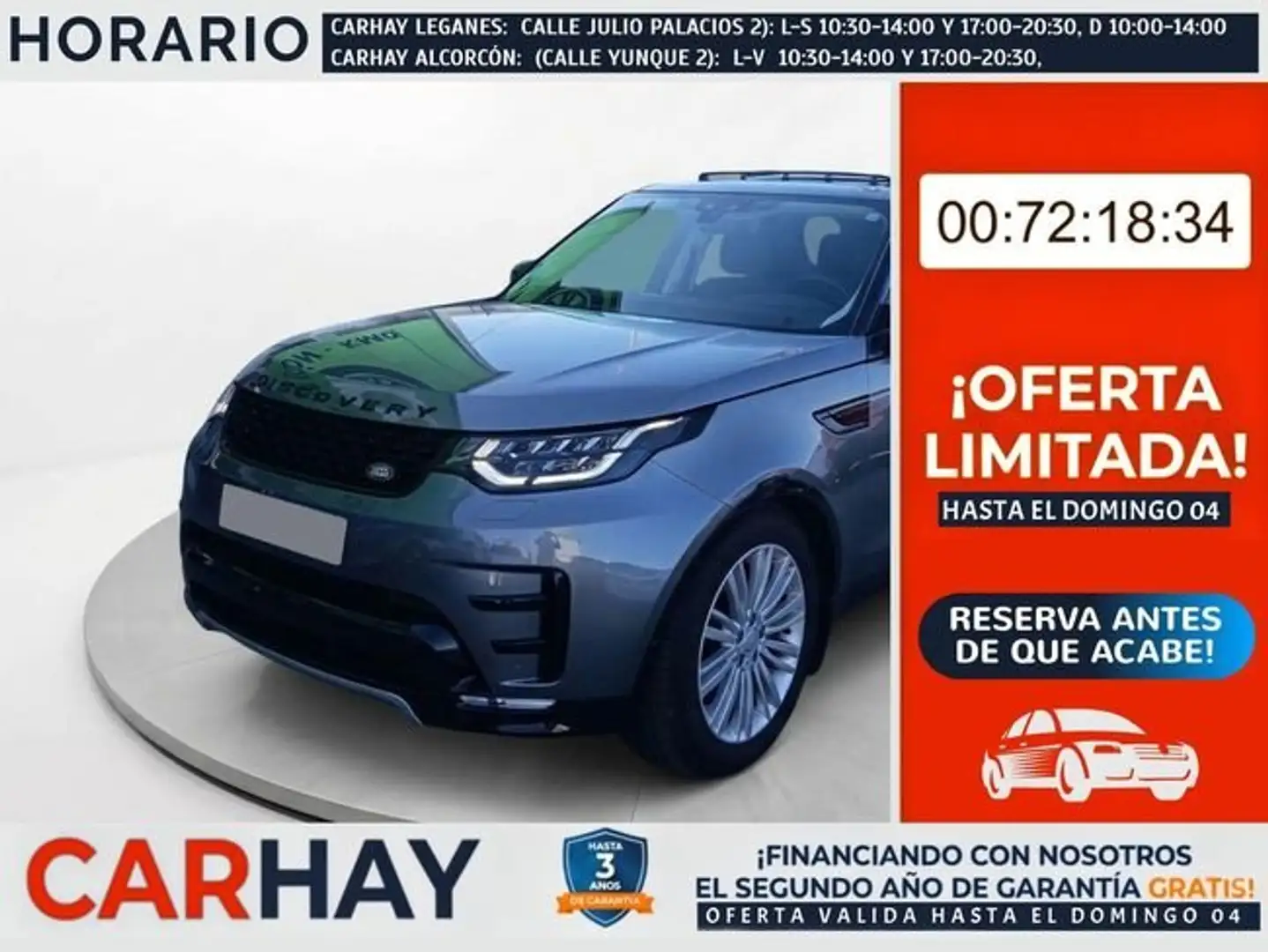 Land Rover Discovery 3.0SDV6 HSE Luxury Aut. Gris - 1