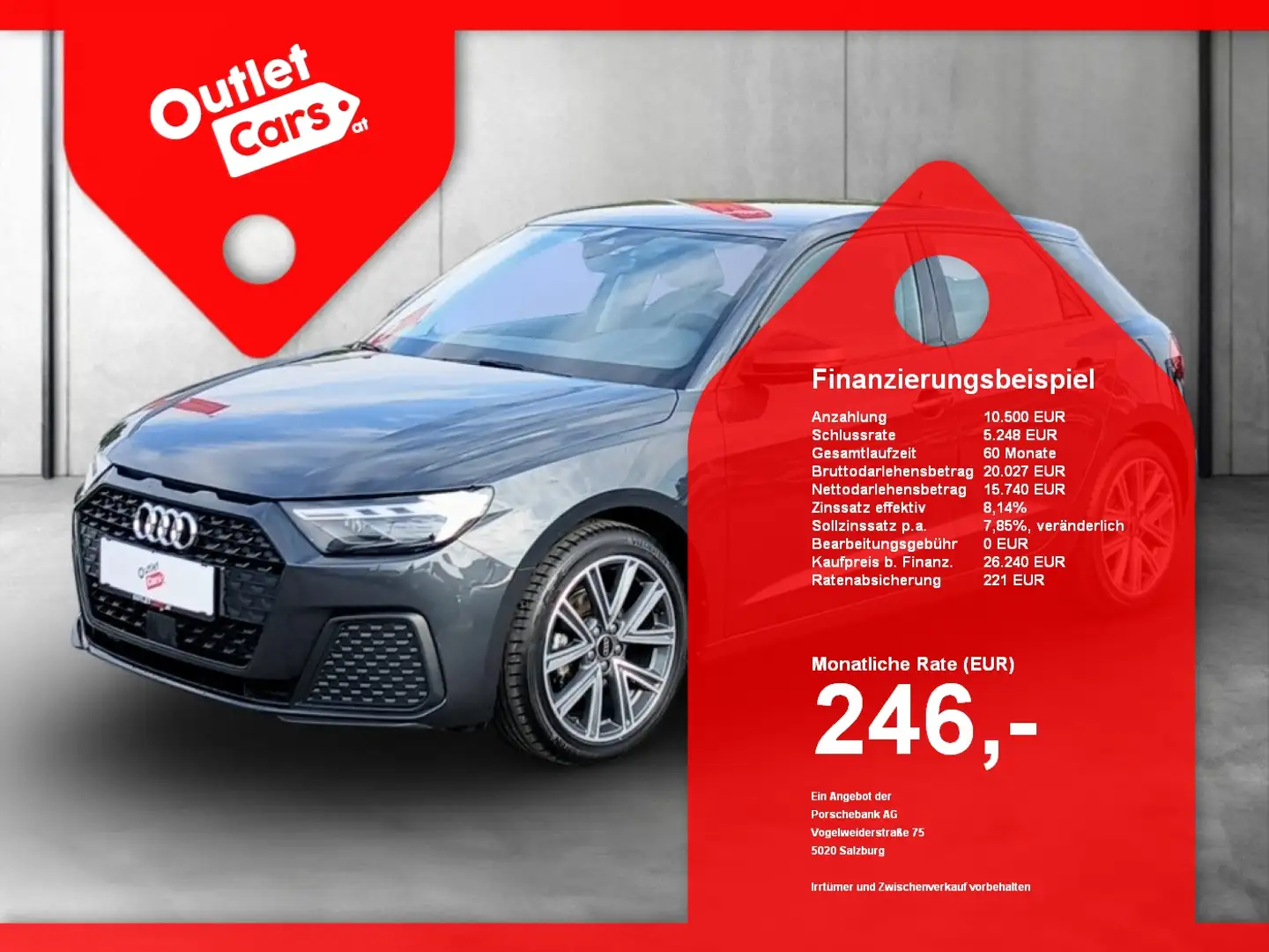 Audi A1 Sportback 30 TFSI ASSIST+LED+Virtual+LM Grau - 1