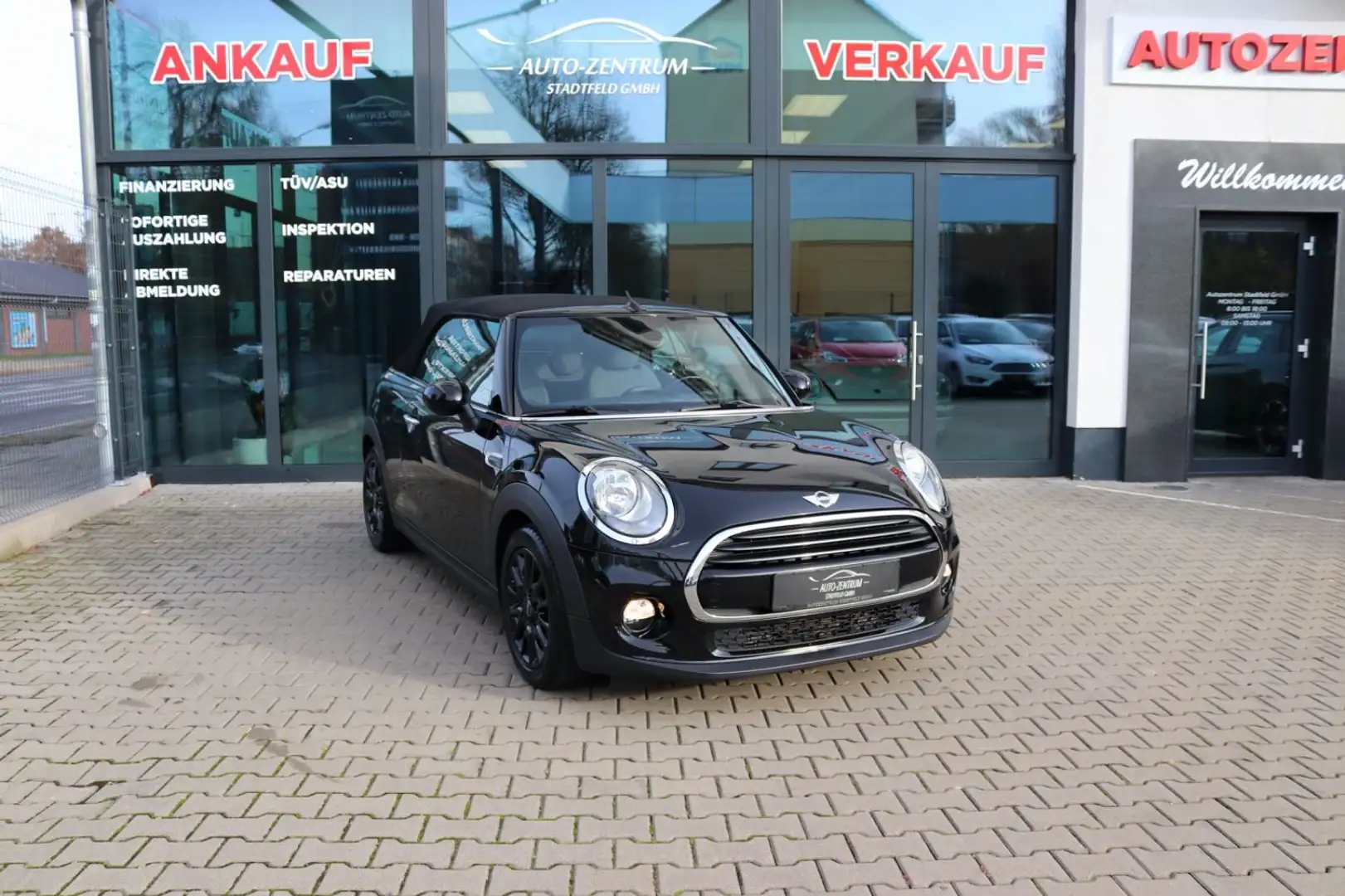 MINI Cooper Cabrio Carbon Black Navi SHZ Klima Noir - 1
