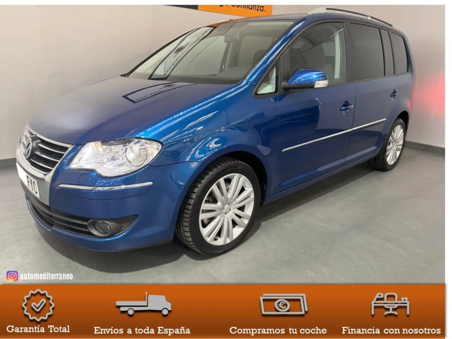 Volkswagen Touran 2.0 TDI 170 DSG Highline Blau - 1