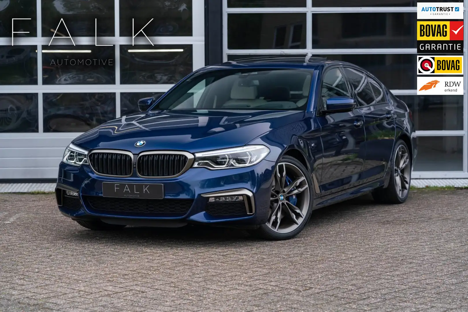 BMW 540 5-serie 540i M Perf. 550i Uitv. Pano LED matrix ma Blauw - 1