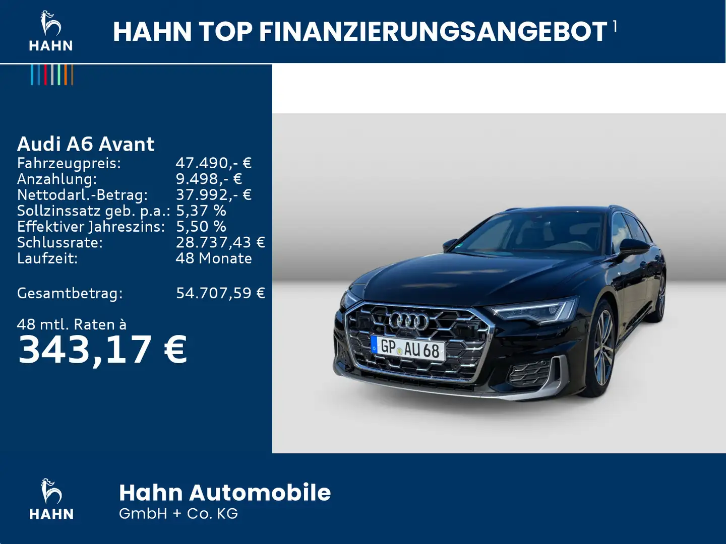 Audi A6 Audi A6 Avant 40TDI S tronic S Line Matrix AHK Schwarz - 2